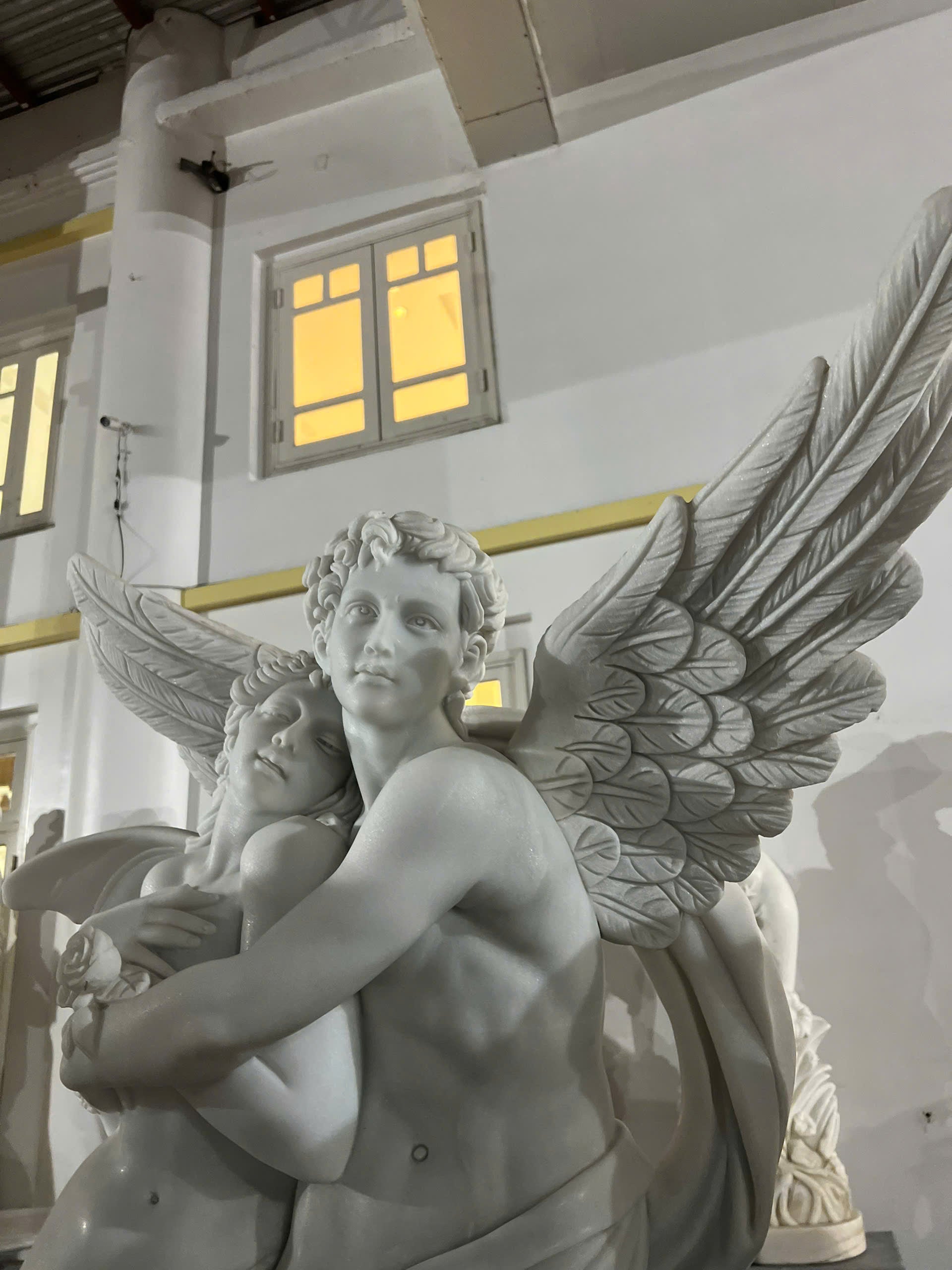 Cupid & Psyche – Romantic Classical Marble Sculpture