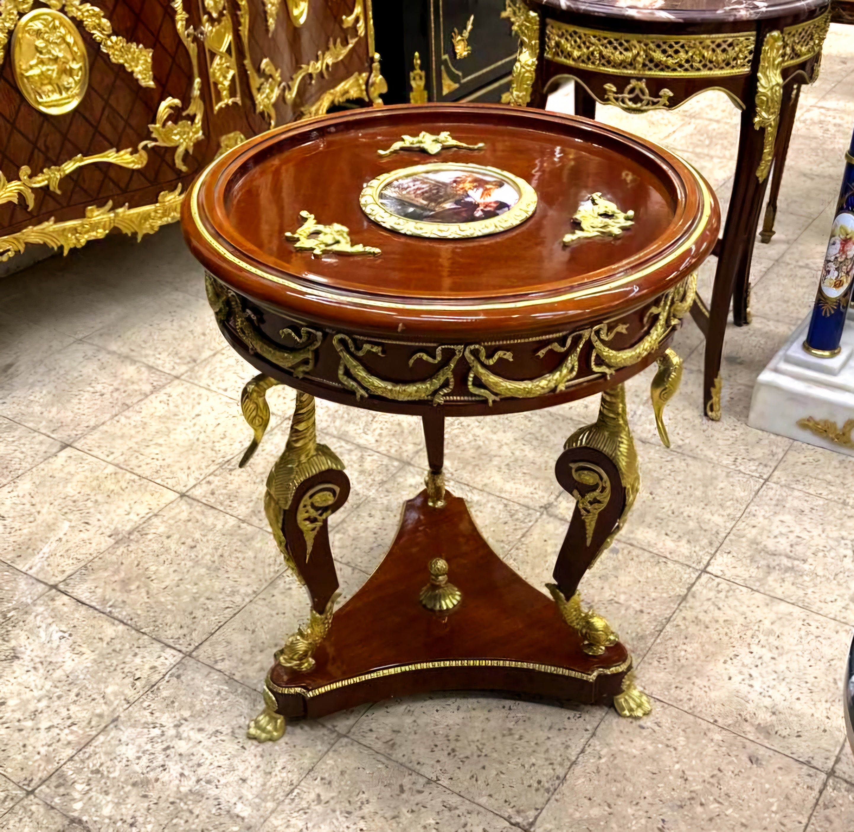 Side Table Wood Louis XV Elegant Louis XV Style Side Table Furniture