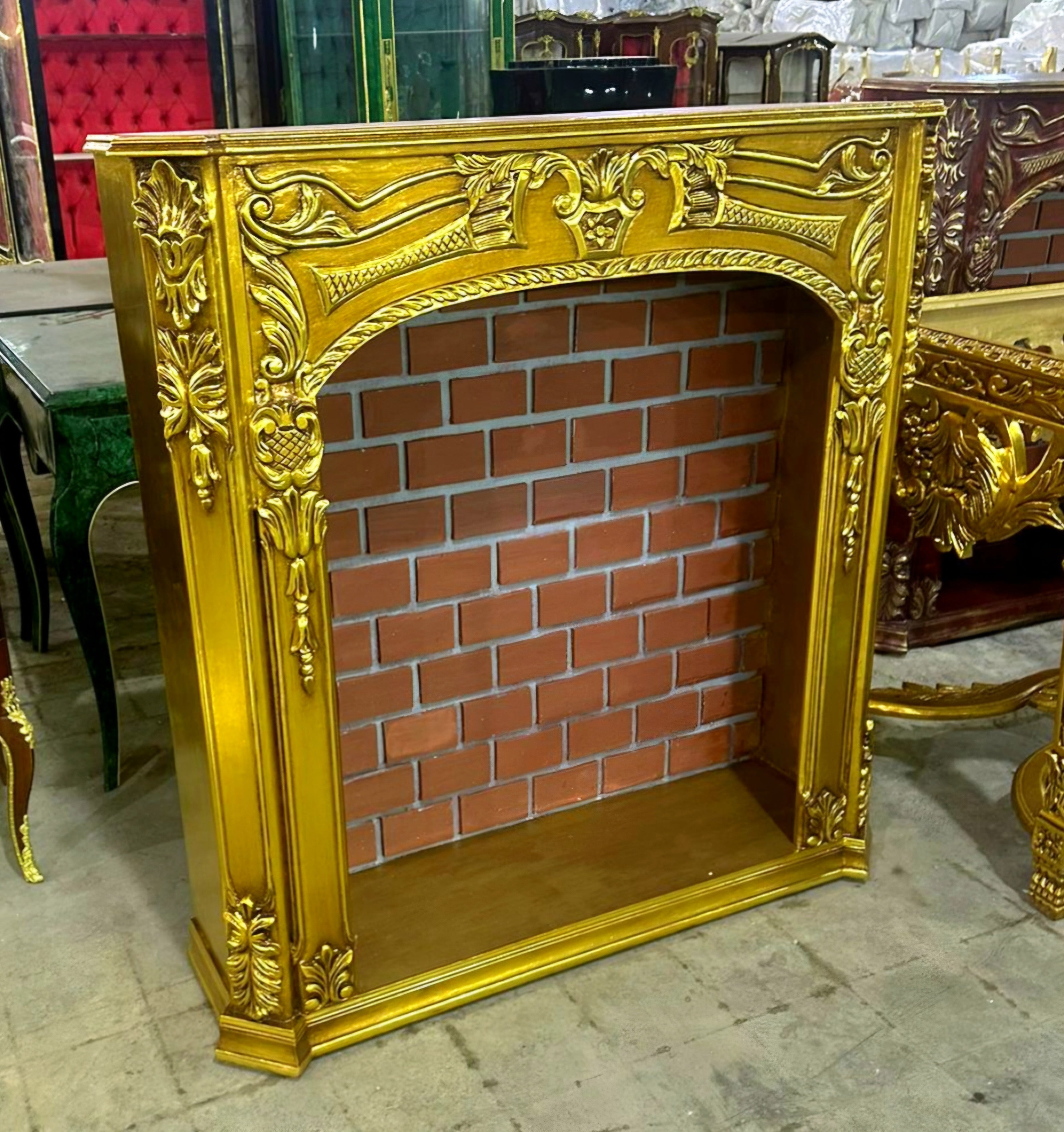 Fireplace Furniture Marble Topped Gold Leaf Details Furniture French Style