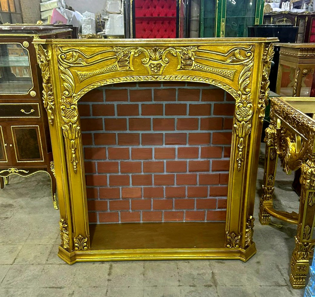 Fireplace Furniture Marble Topped Gold Leaf Details Furniture French Style