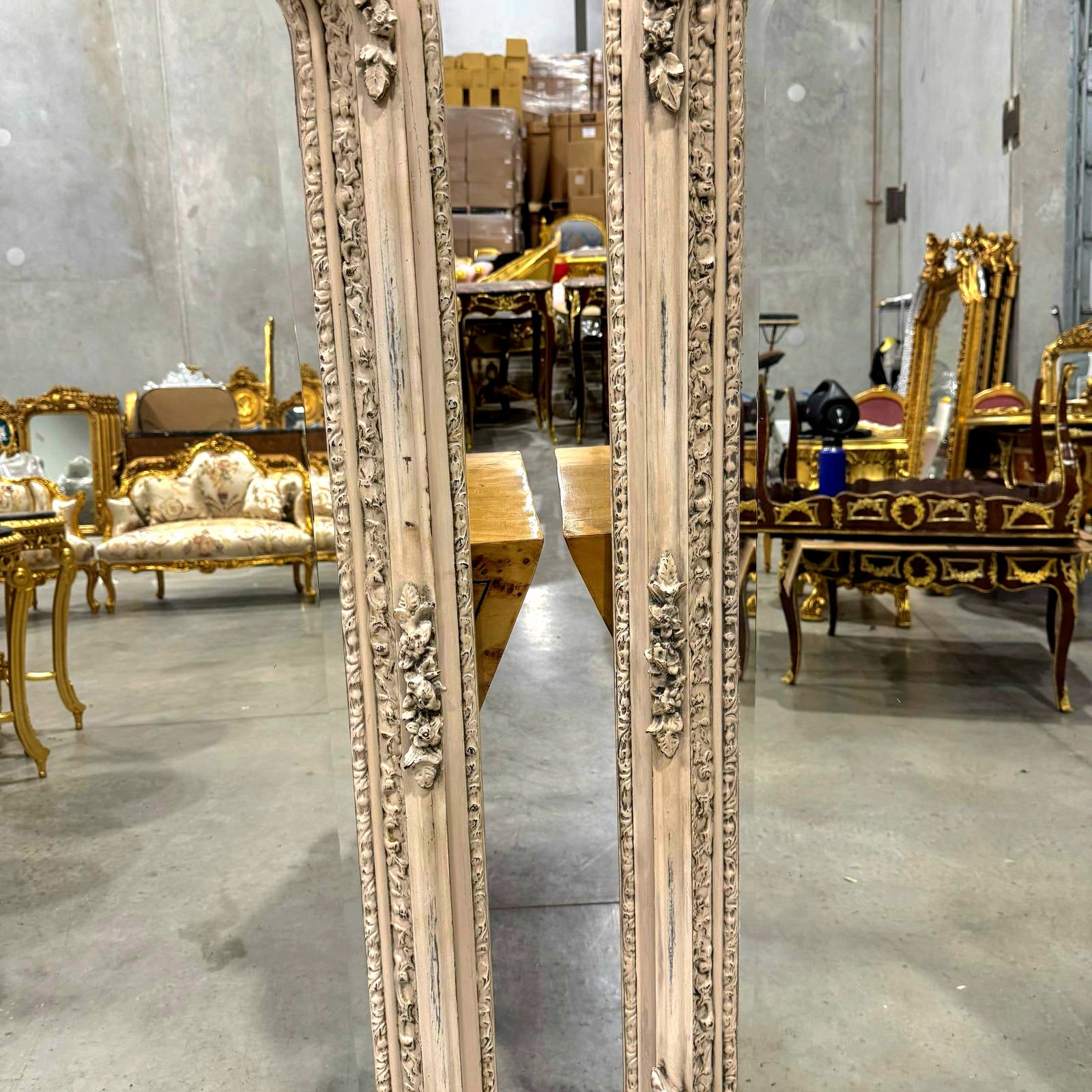 Birds Floor Mirror SET *2 mirrors* French Style 5 Feet Tall