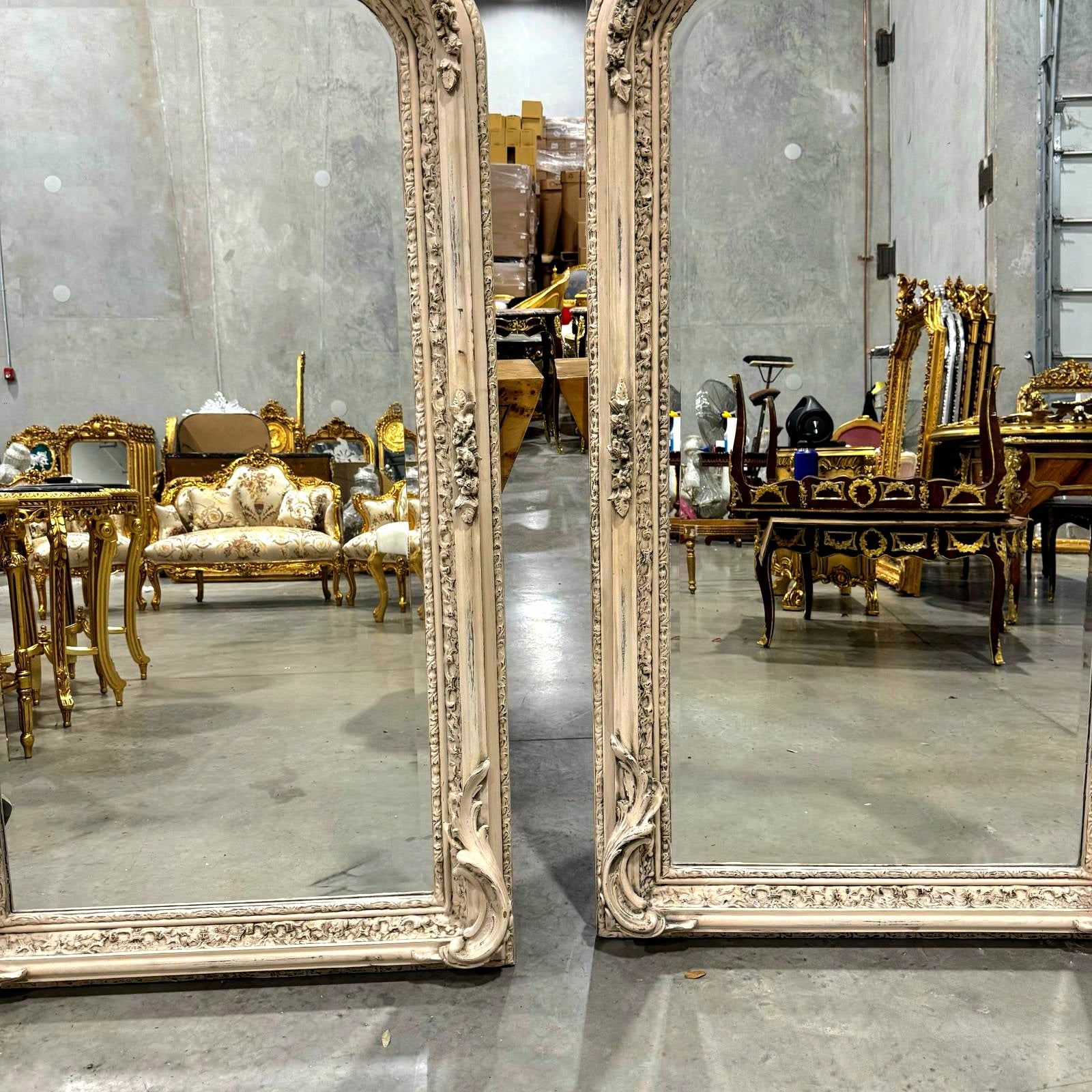 Birds Floor Mirror SET *2 mirrors* French Style 5 Feet Tall