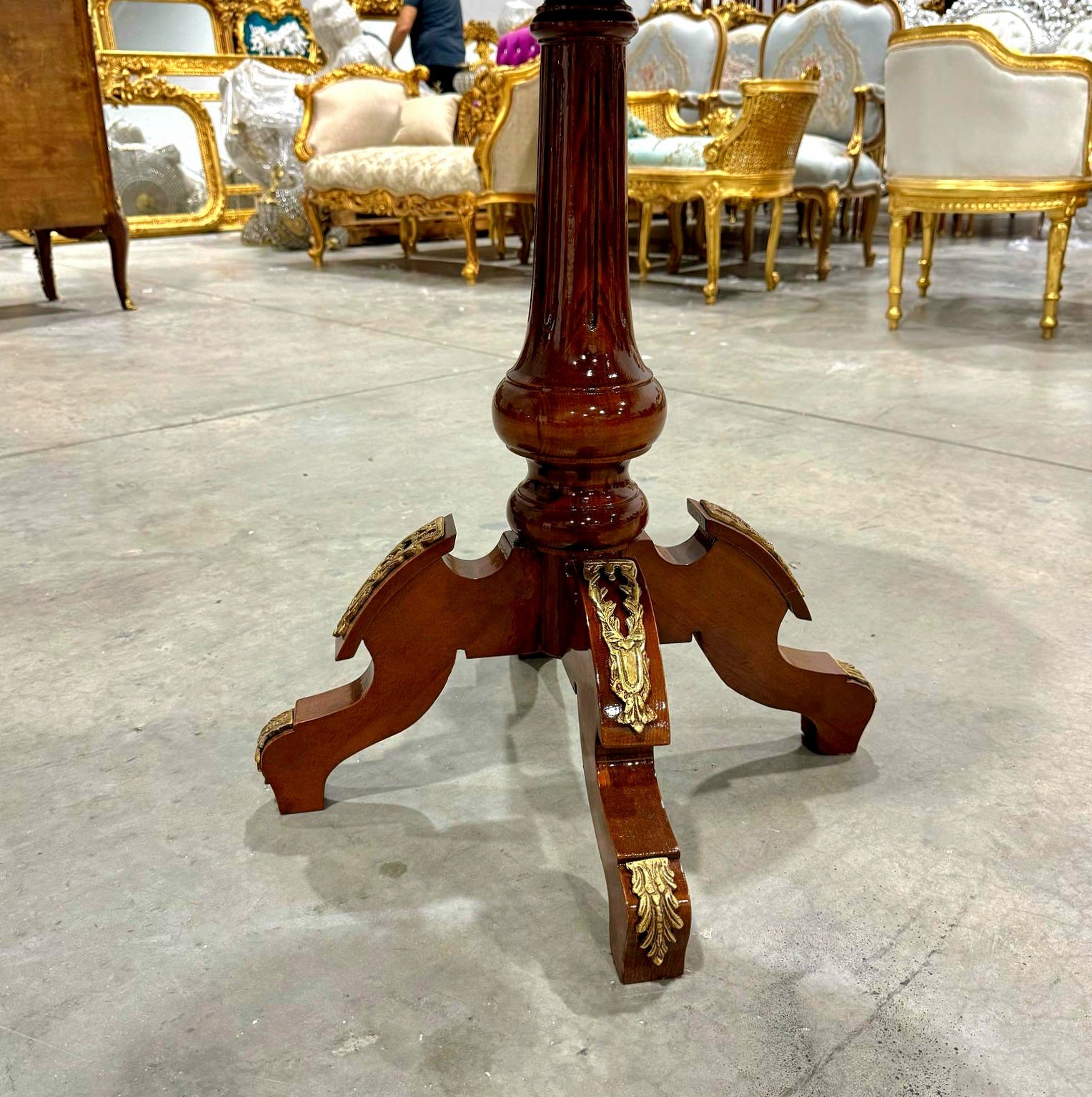 Bedside Table *Only one available* Marquetry French Side Table Louis XV Style