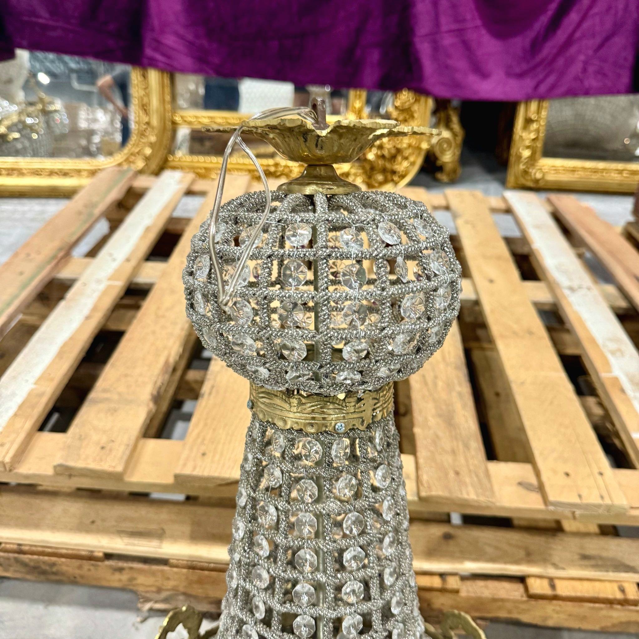 French Style Deer Stag Chandelier Ceiling Light Crystal Bronze Details Lightings