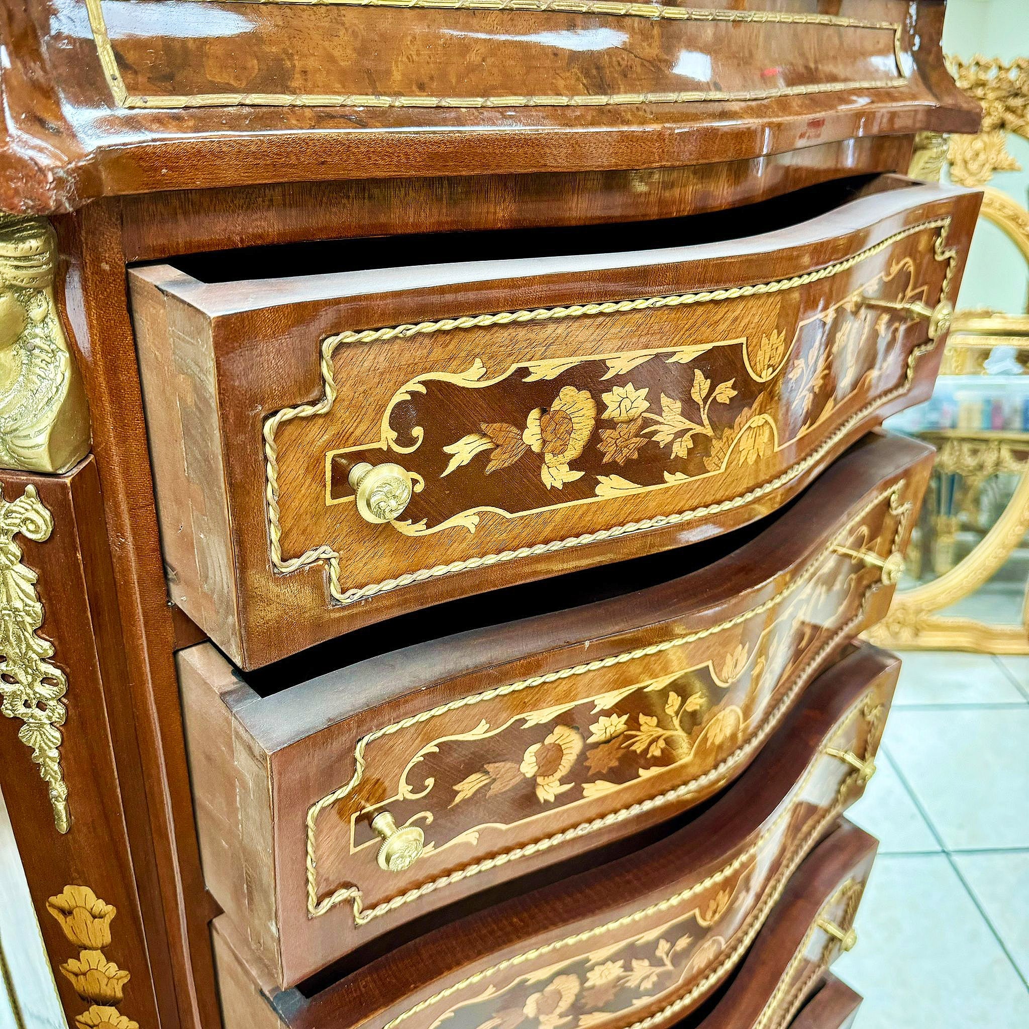 Commode Boullé Style Chiffonier Napoleon III style Furniture Interior design