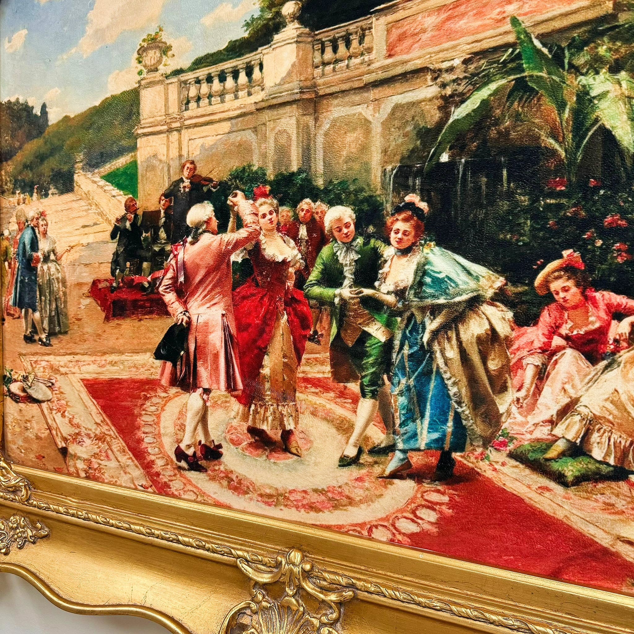 Wall Art Print Wall Painting Print *Print on Cotton Fabric* Old Picture
