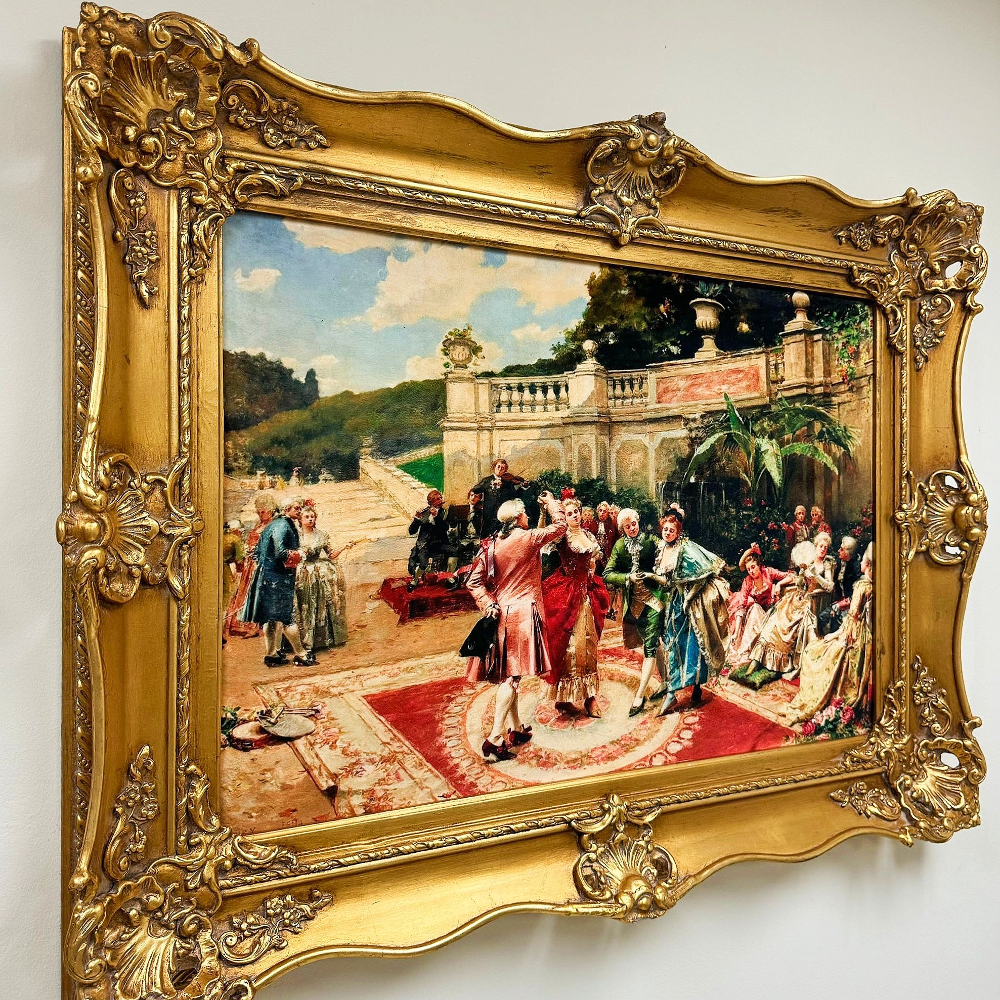 Wall Art Print Wall Painting Print *Print on Cotton Fabric* Old Picture
