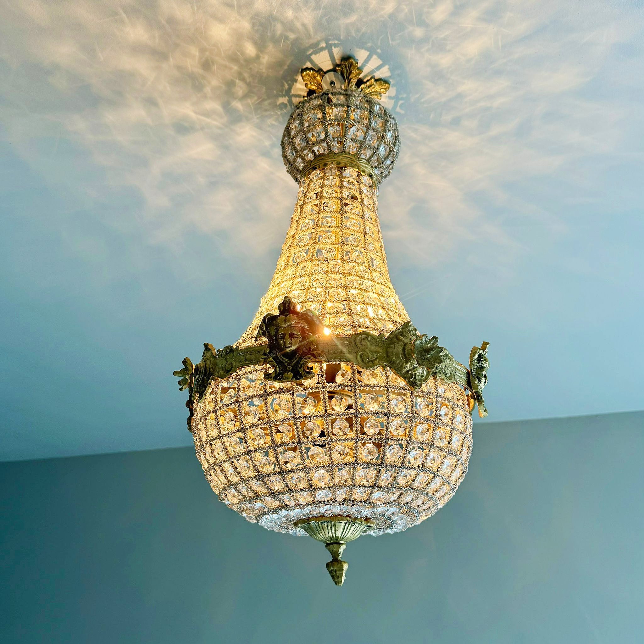 French Style Chandelier *2 Available* Gold Details Lighting Furniture