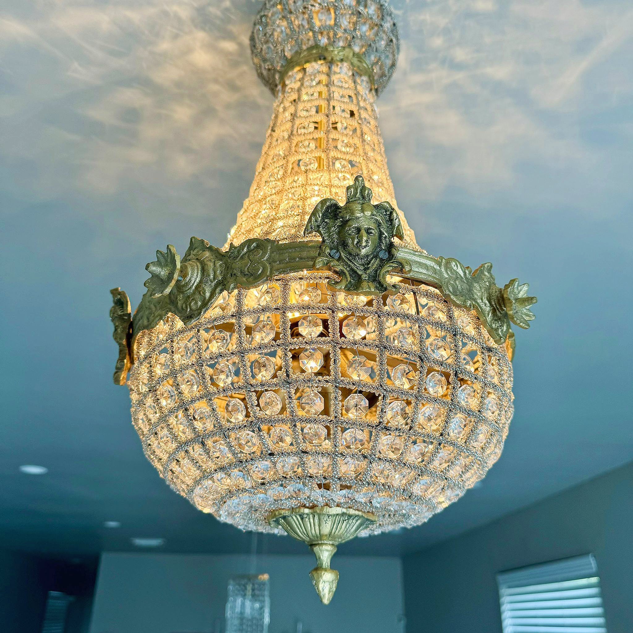 French Style Chandelier *2 Available* Gold Details Lighting Furniture