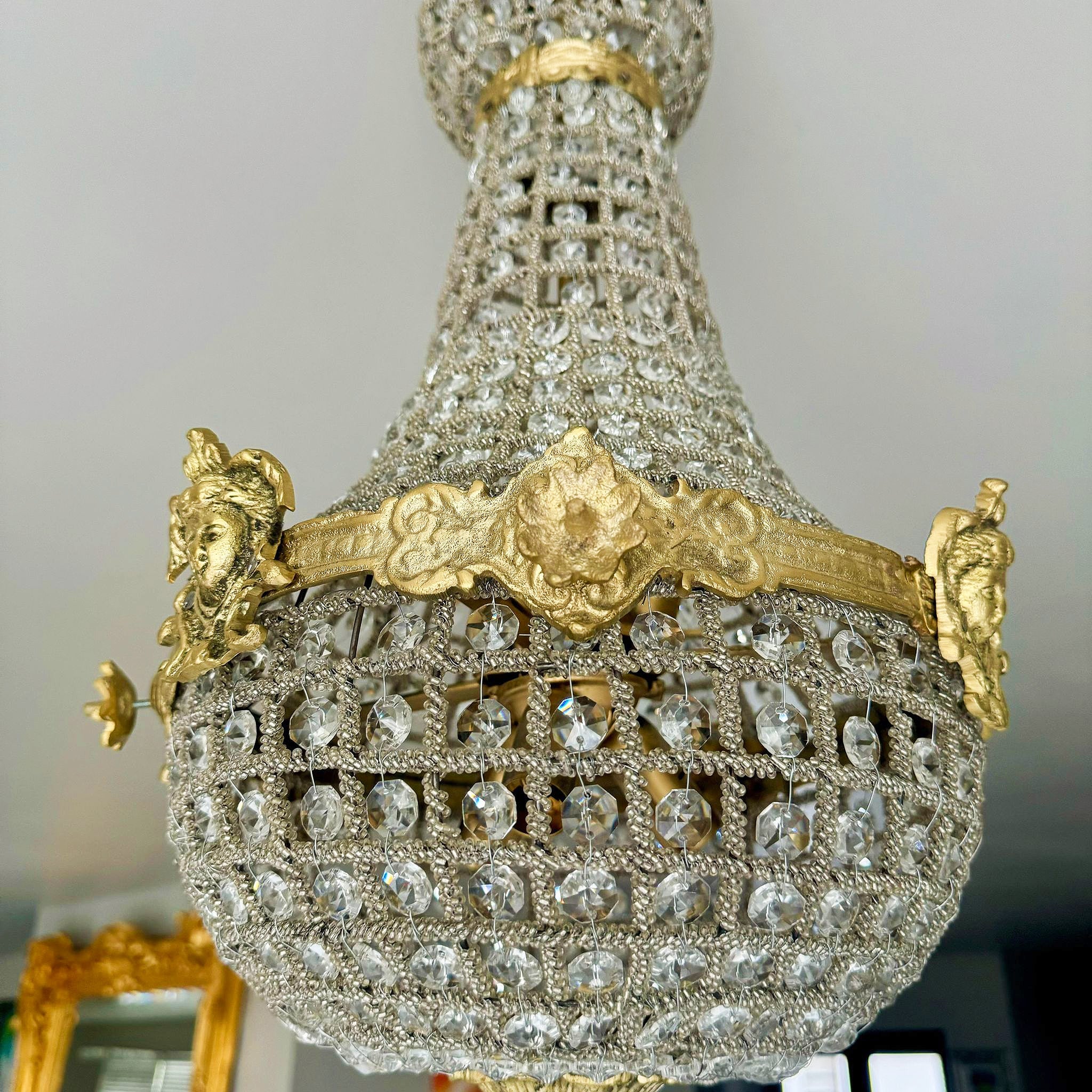 French Style Chandelier *2 Available* Gold Details Lighting Furniture