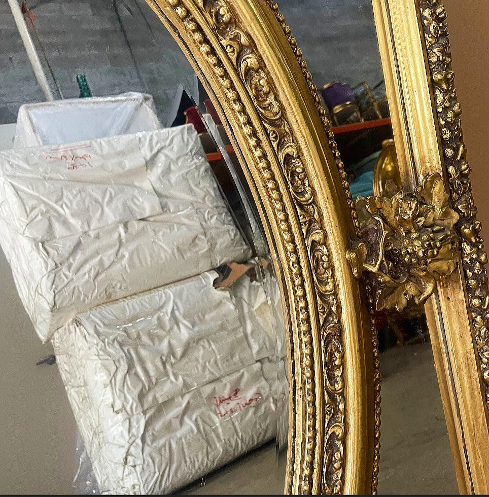 Rococo Style Gold Wall Mirror Baroque Mirror French Gold Leaf
