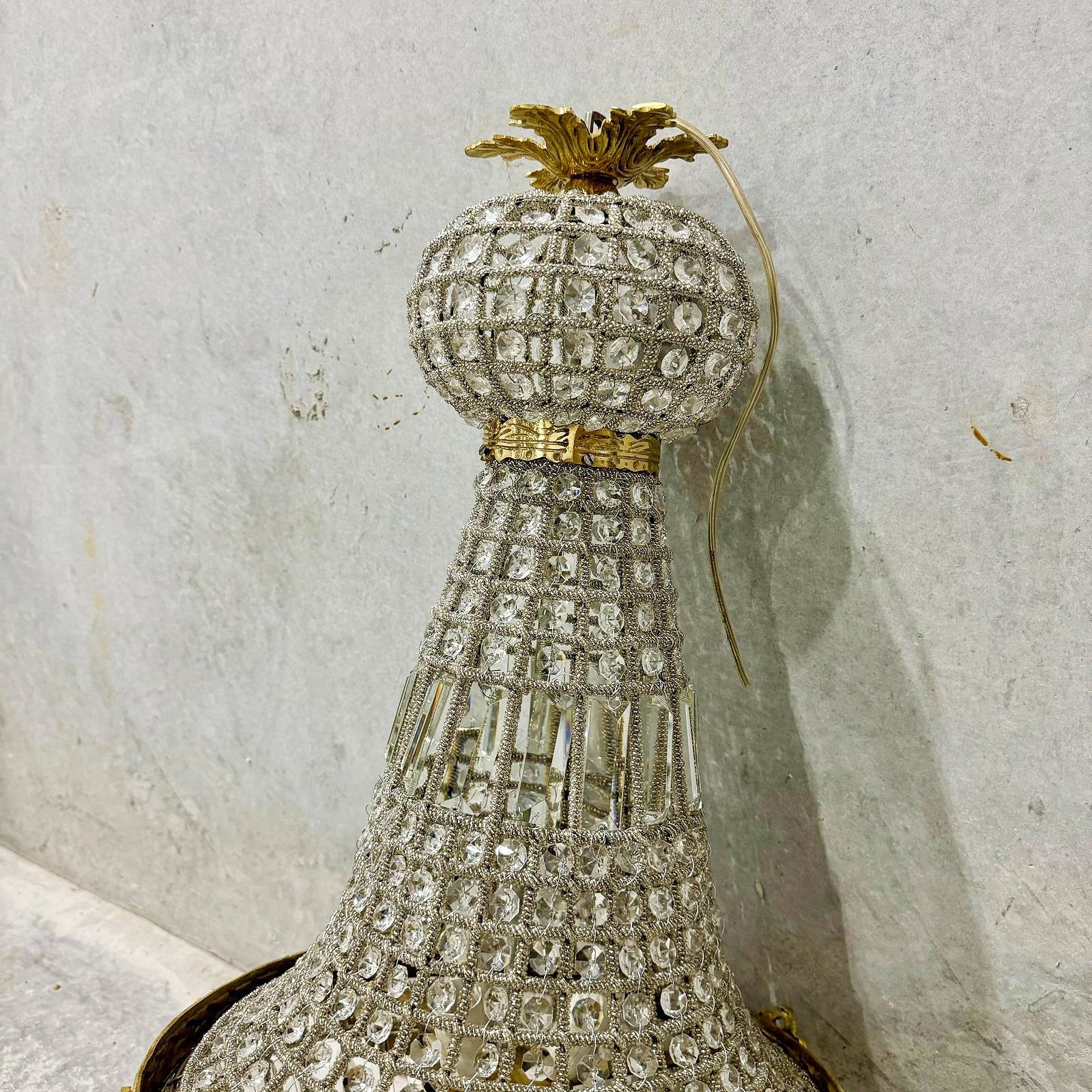 French Style Chandelier Bronze Details