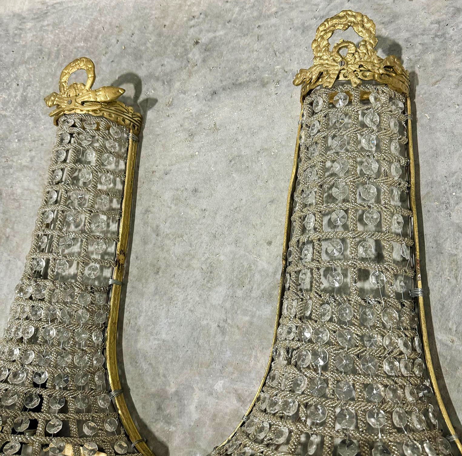 Basket Sconces Large *Set of 2* French Style Lighting Chandelier