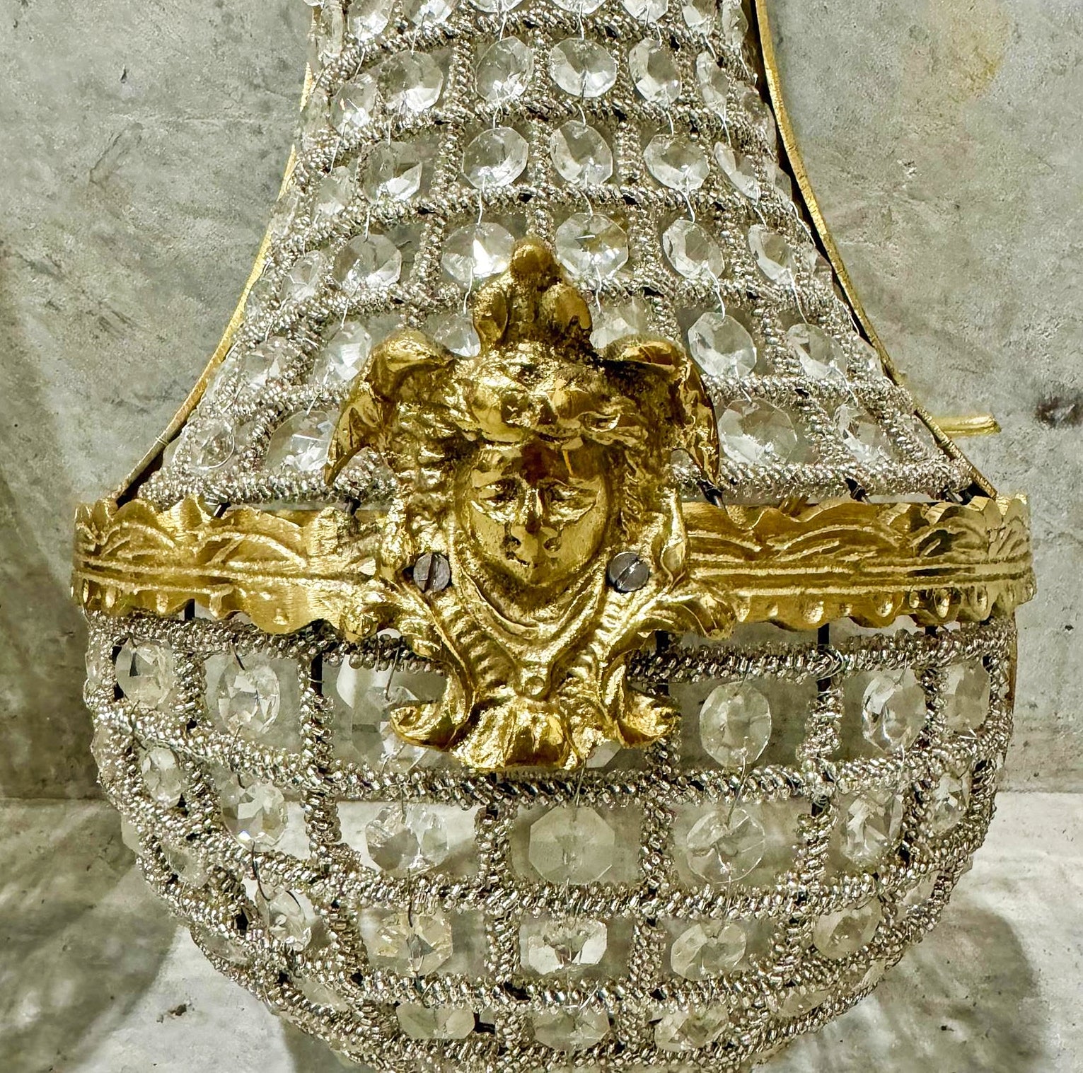 Basket Sconces *Set of 2* French Style Lighting Chandelier