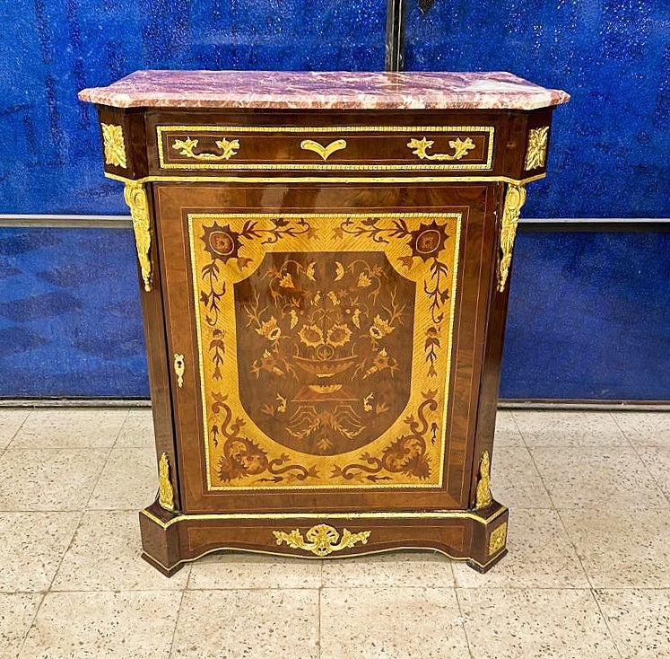 Cabinet Commode Marble topped French Louis XVI Style Furniture Interior design