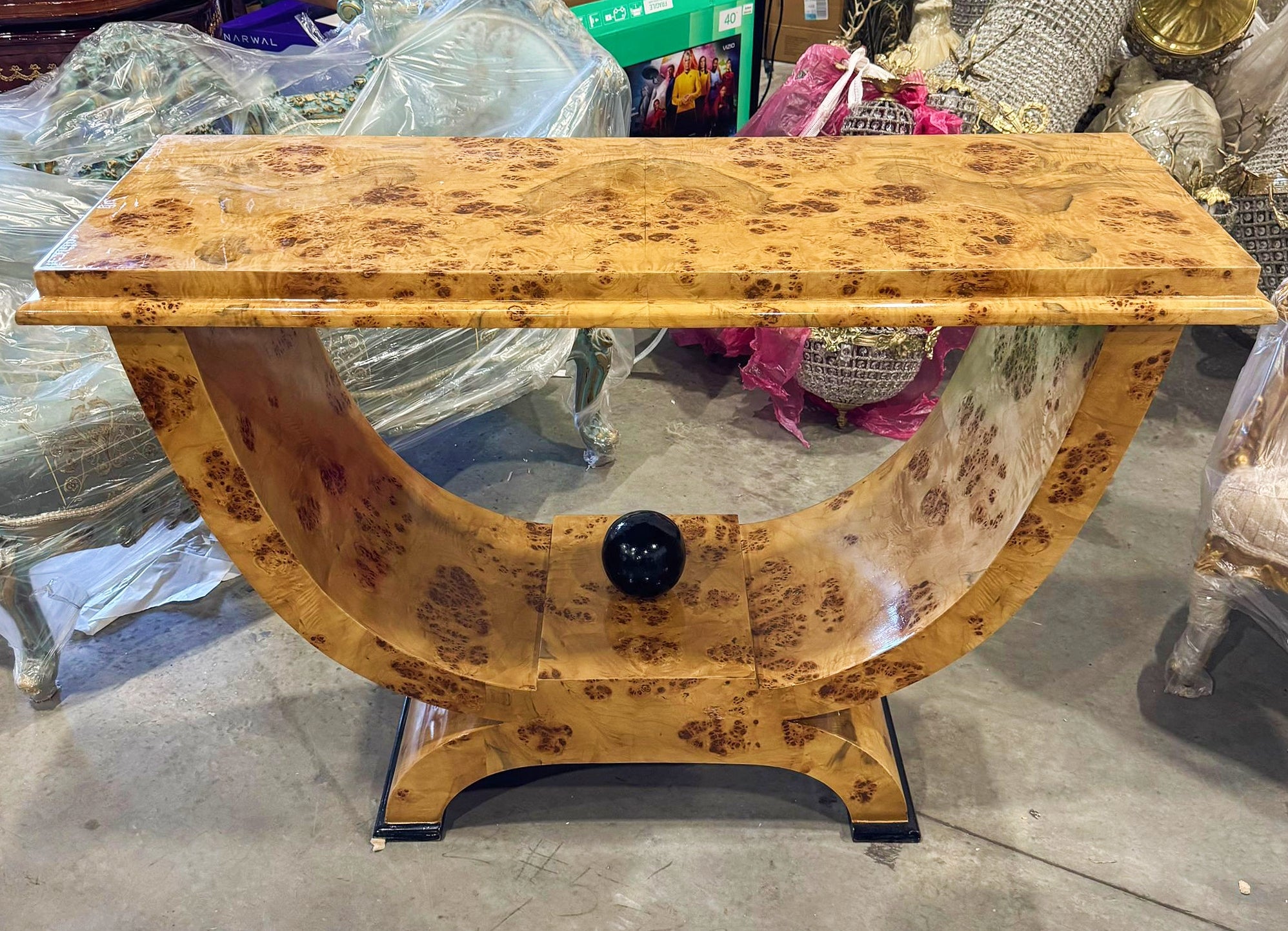 Art Deco Style Console Table Wood Furniture Home Decor