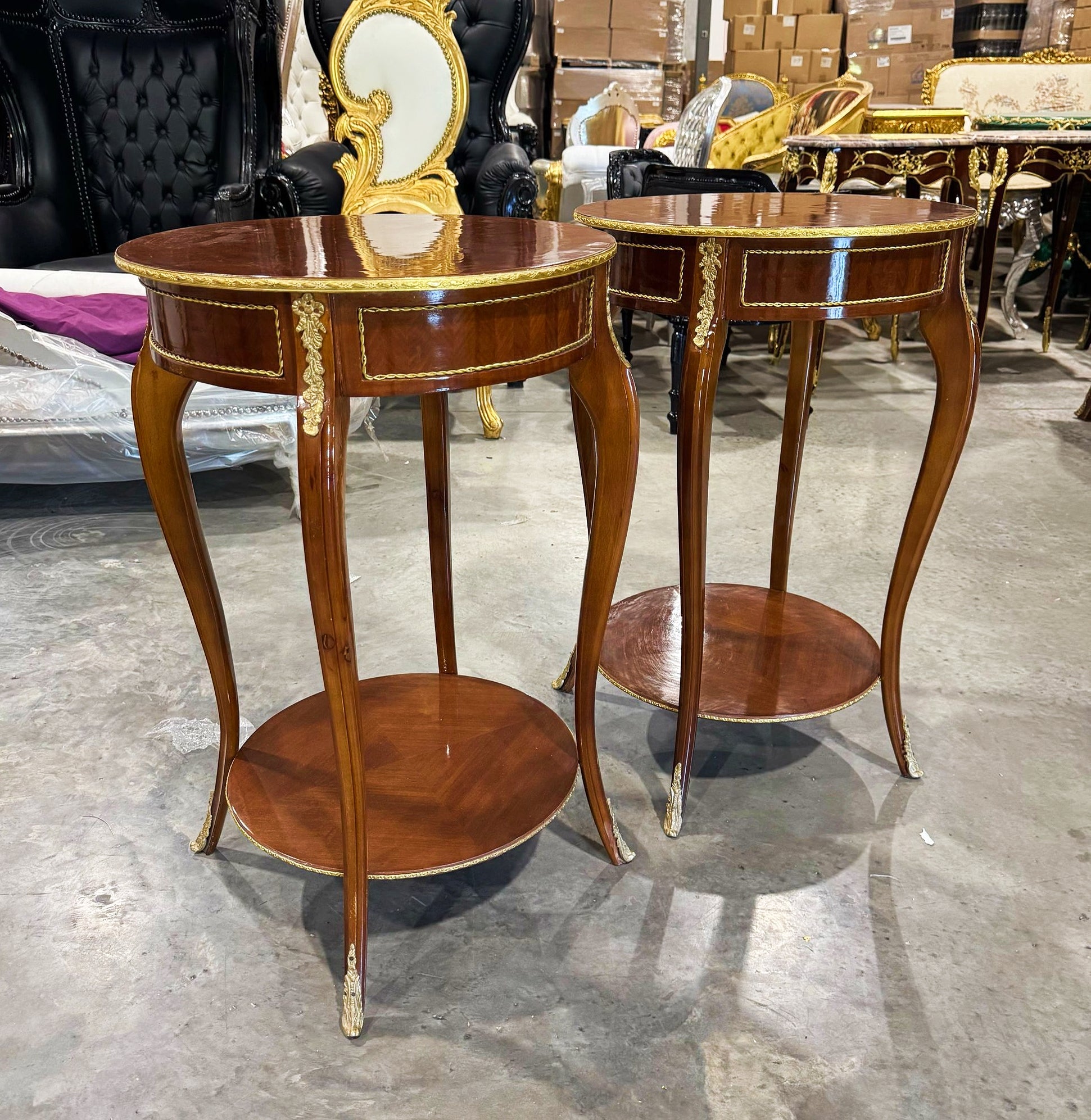 Bedside Table Side Table Marquetry French Side Table Louis XV Style Wood