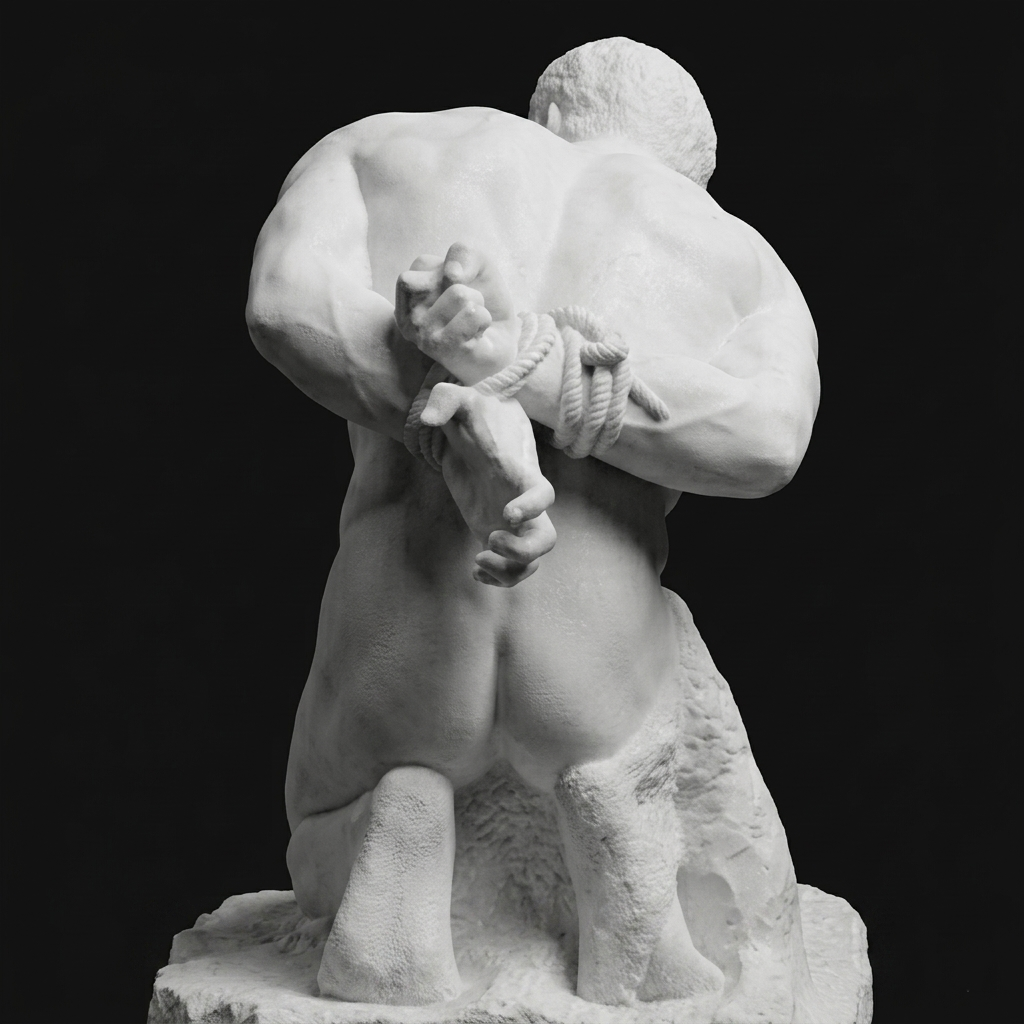 The Slave – Dramatic Classical Marble Sculpture