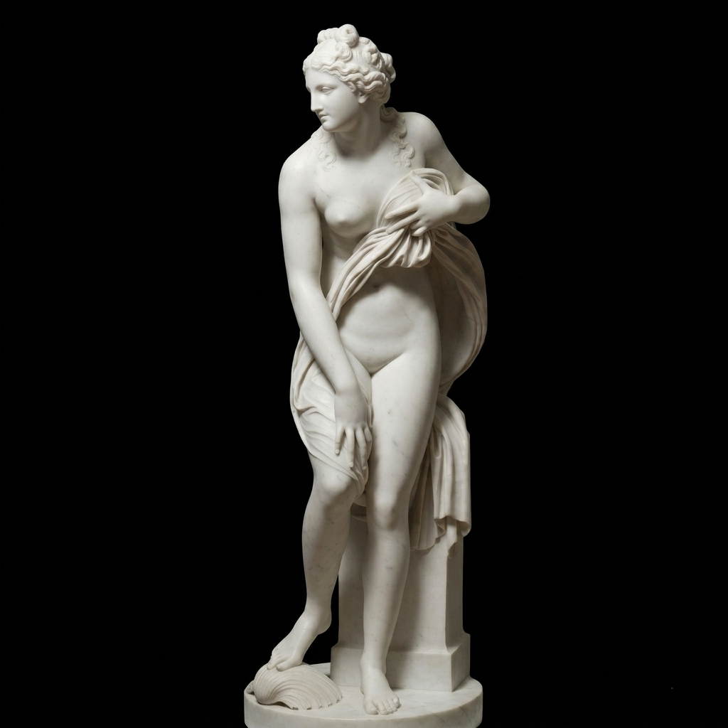 Venus Rising from the Waves – Classical Marble Sculpture