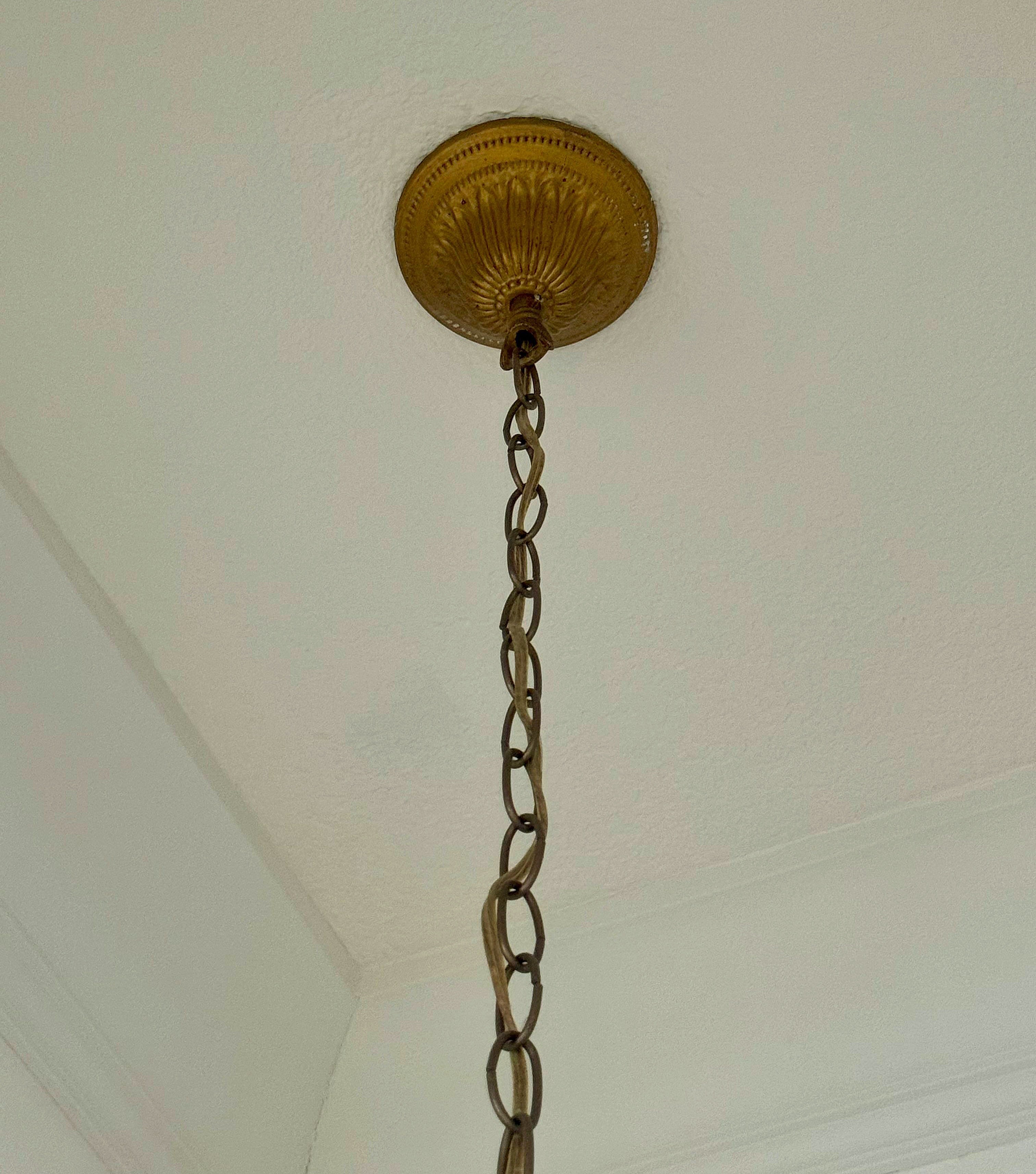 French Empire Vintage 36" Neoclassical Alabaster & Heavy Gilded Brass Chandelier 11 Bulbs