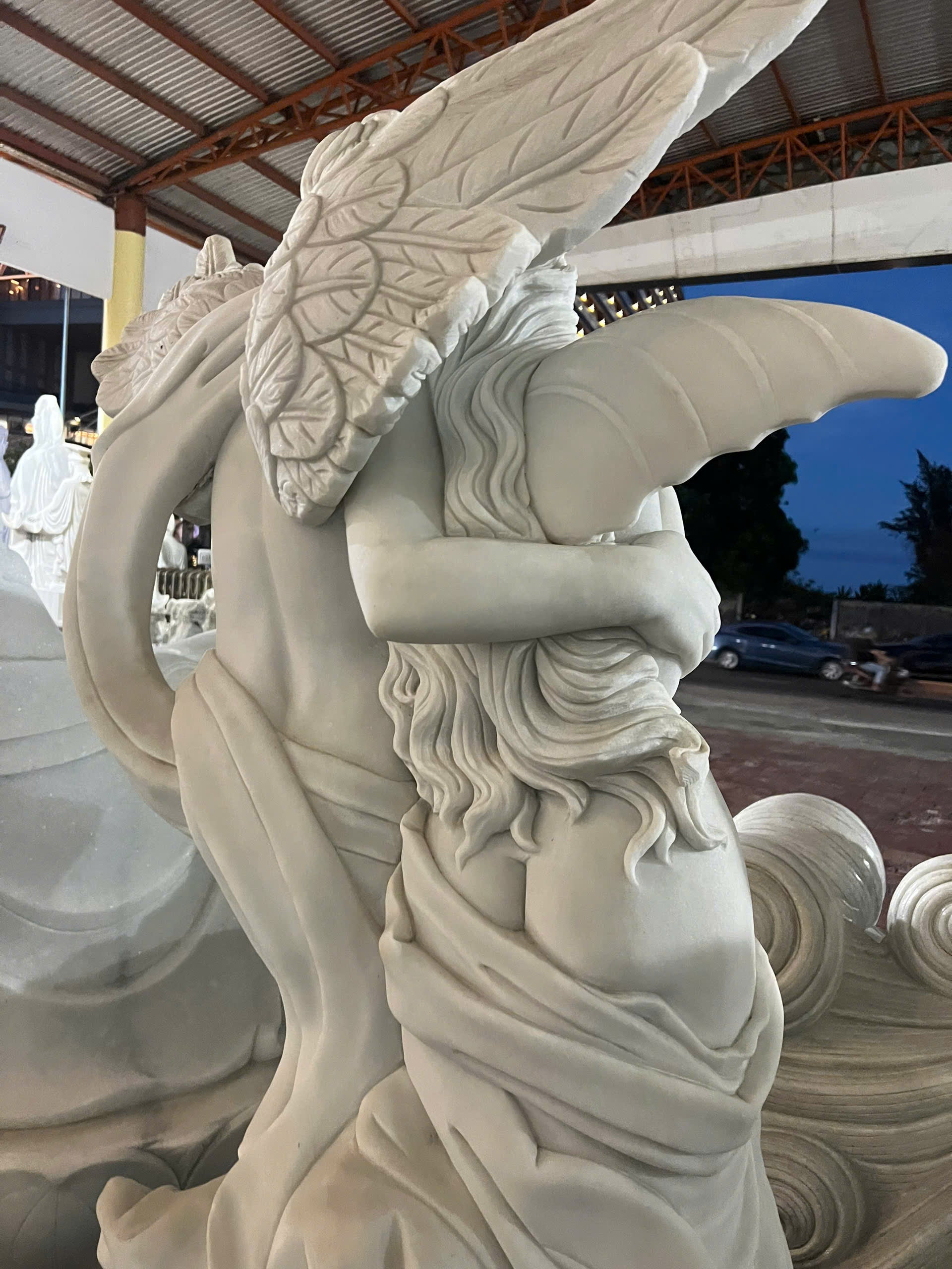 Cupid & Psyche – Romantic Classical Marble Sculpture