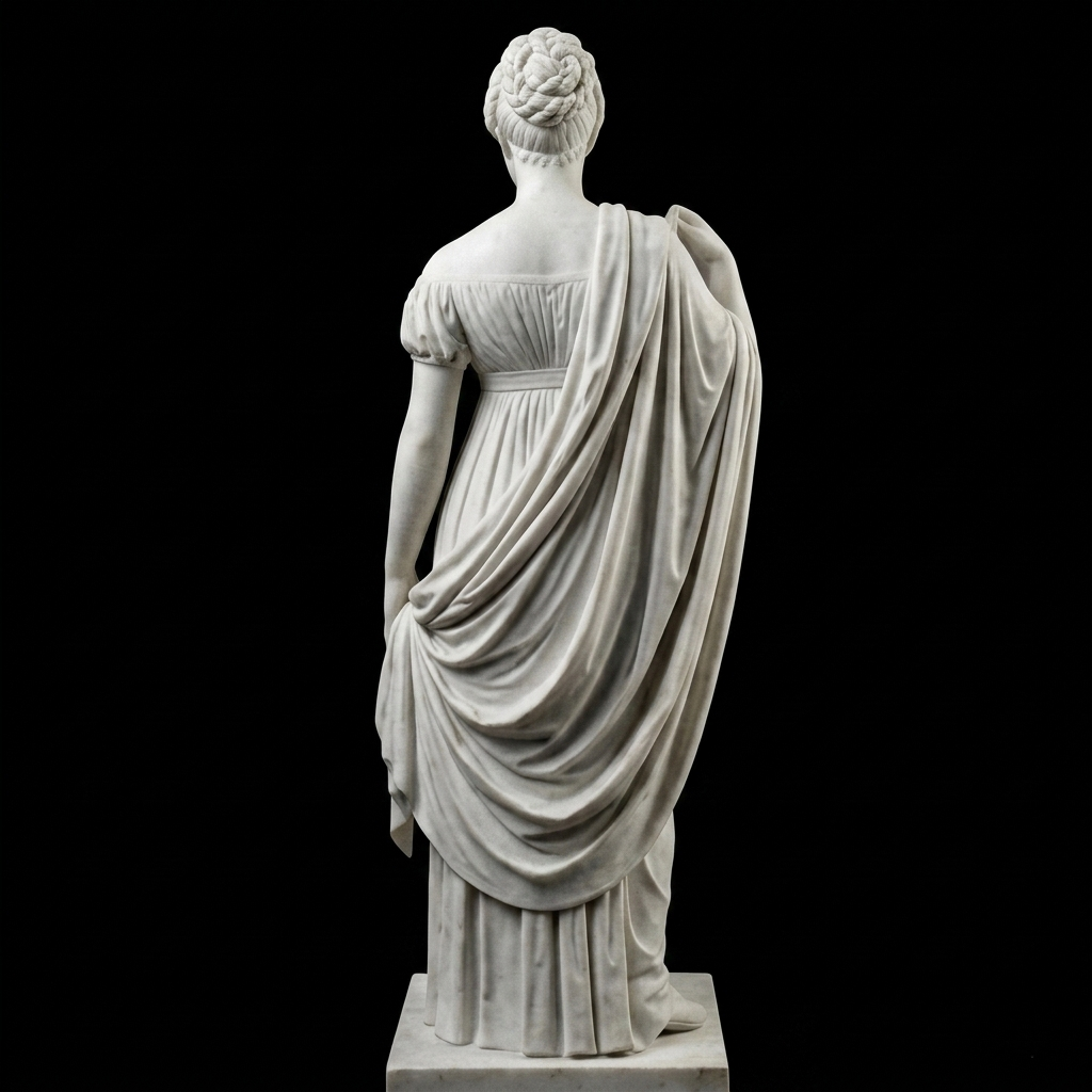 Caroline Amalie – Elegant Classical Marble Sculpture