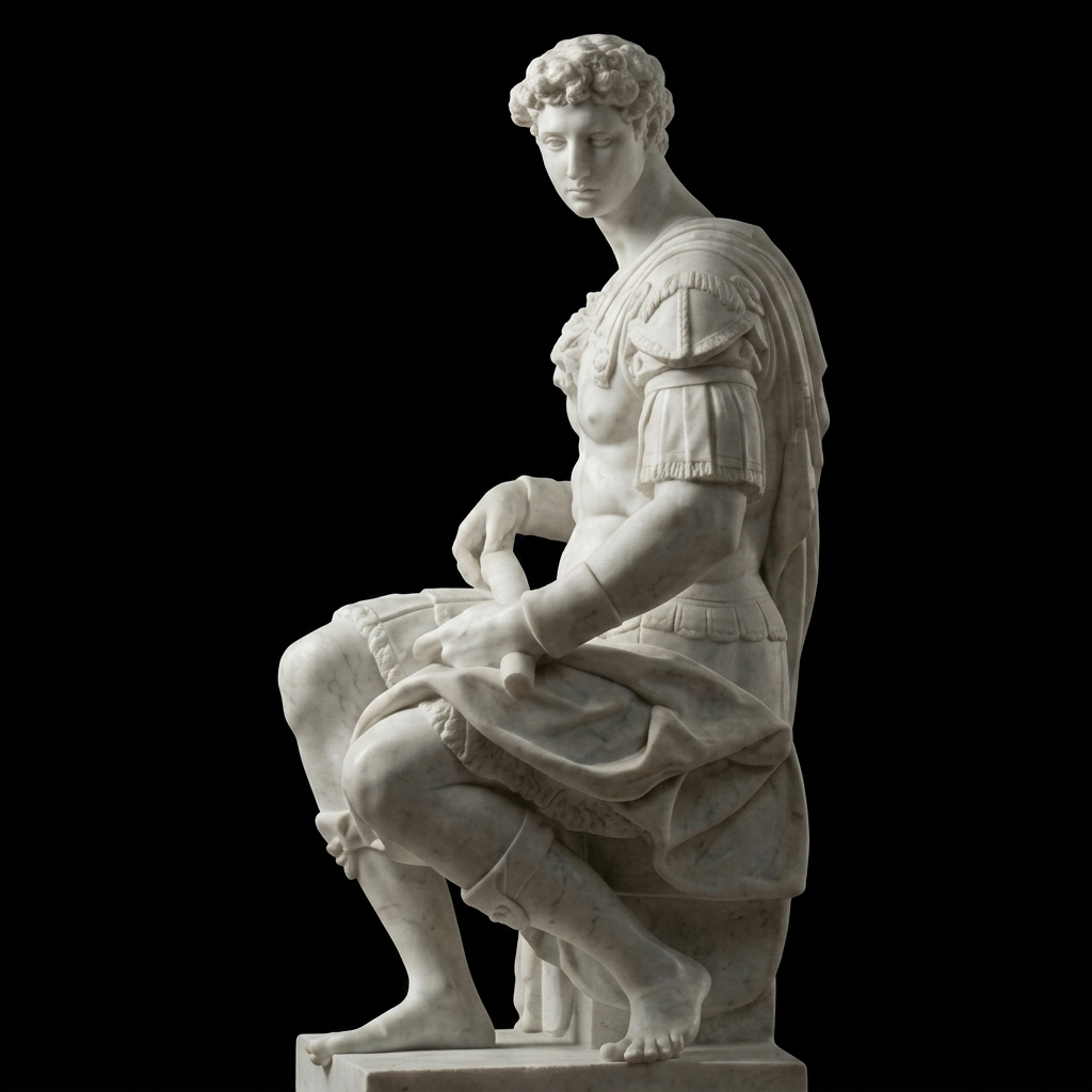 Giuliano de' Medici, Duke of Nemours – Marble Renaissance Sculpture