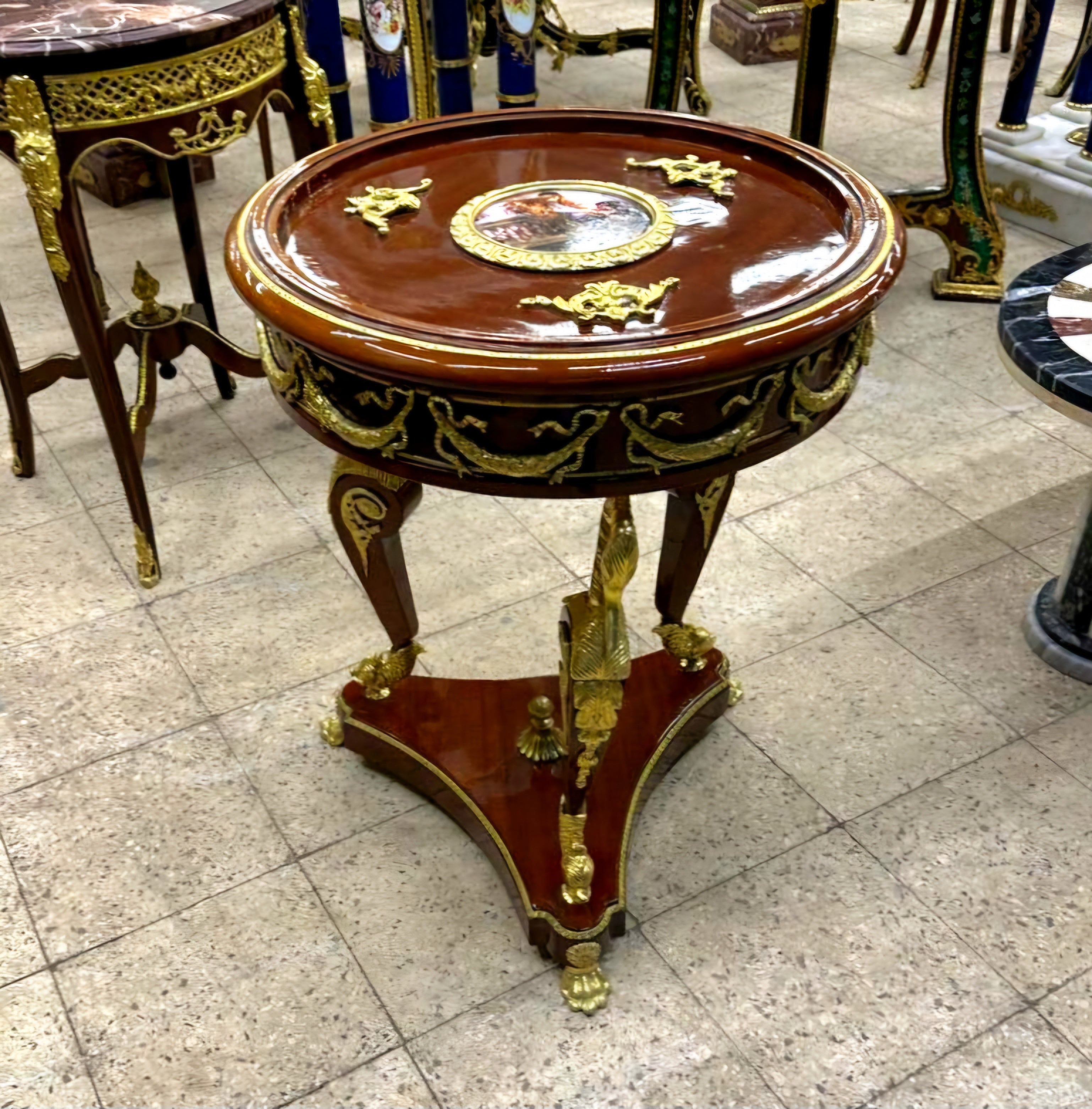 Side Table Wood Louis XV Elegant Louis XV Style Side Table Furniture