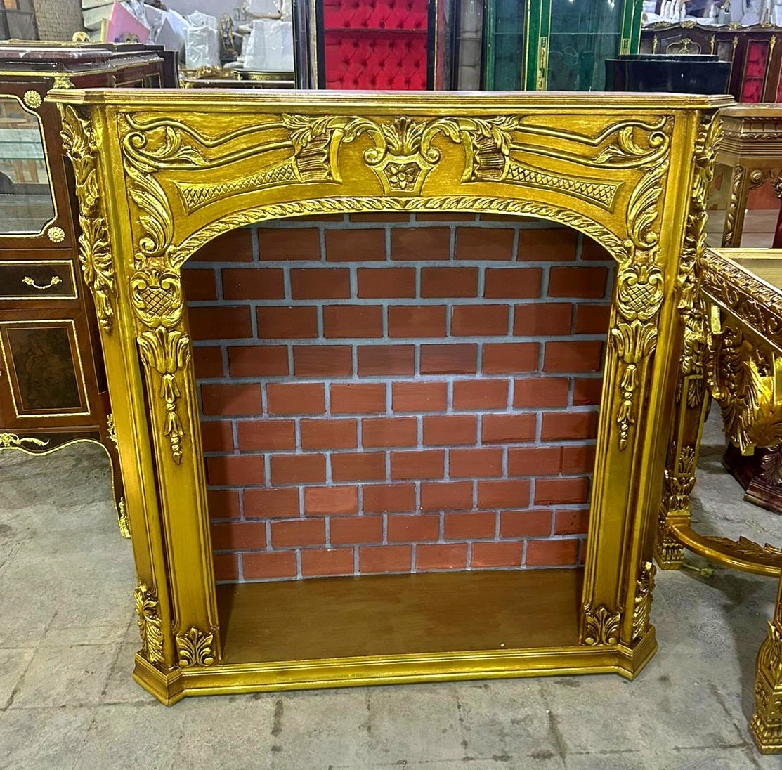 Fireplace Furniture Marble Topped Gold Leaf Details Furniture French Style