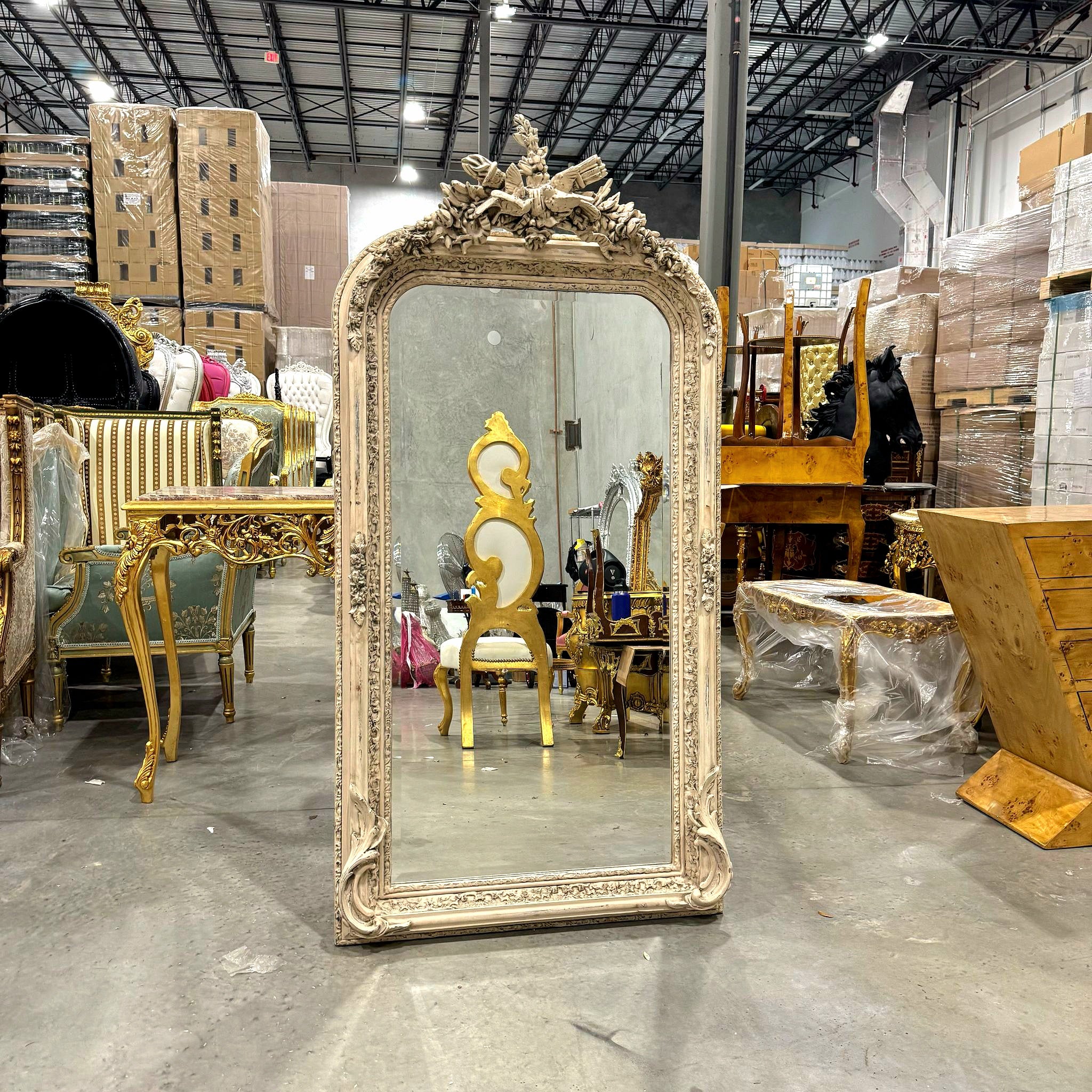 French Style Birds Floor Mirror 5 Feet Tall Home Decor Mirror