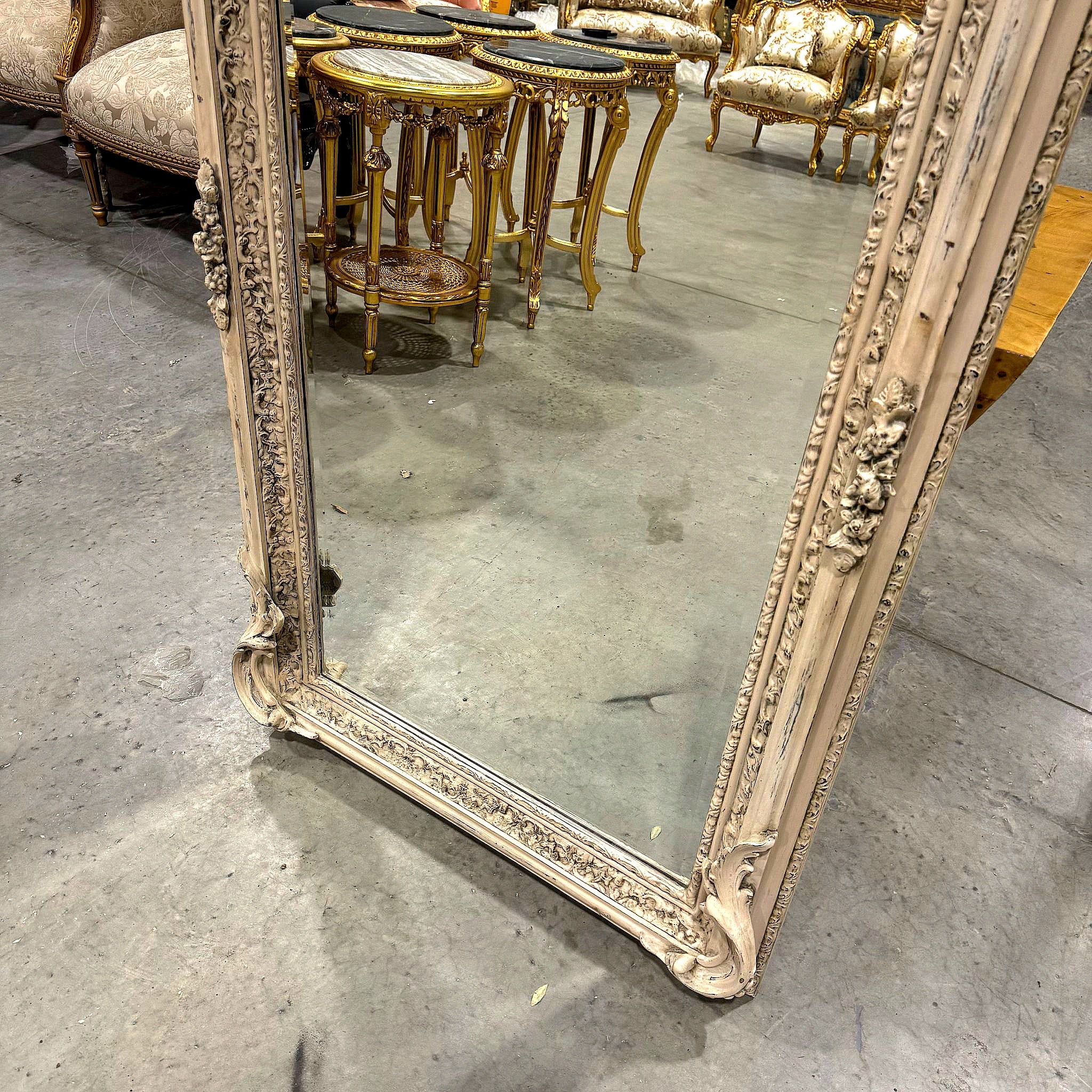 French Style Birds Floor Mirror 5 Feet Tall Home Decor Mirror