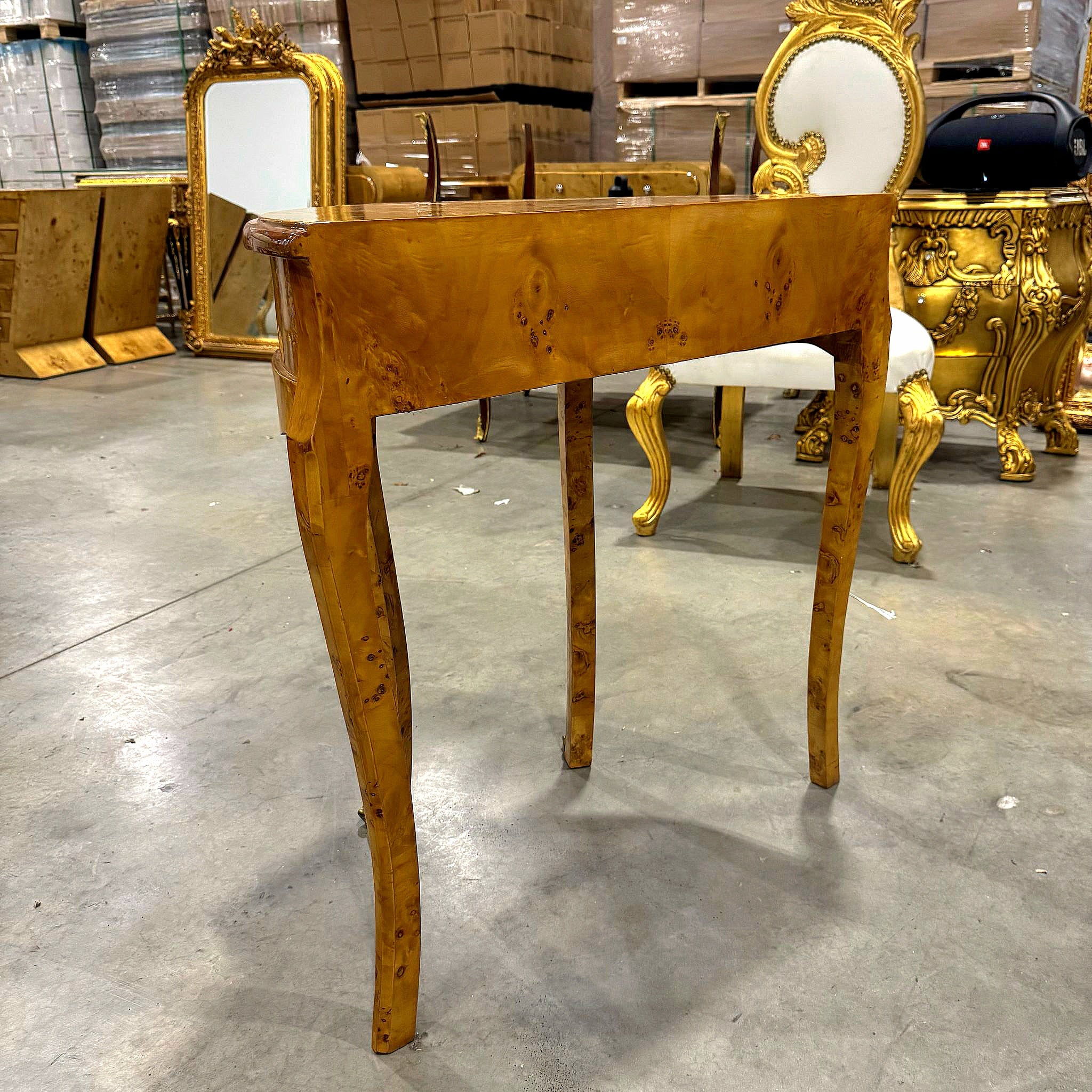 Bedside Table Marquetry French Side Table with a Drawer Louis XV Style