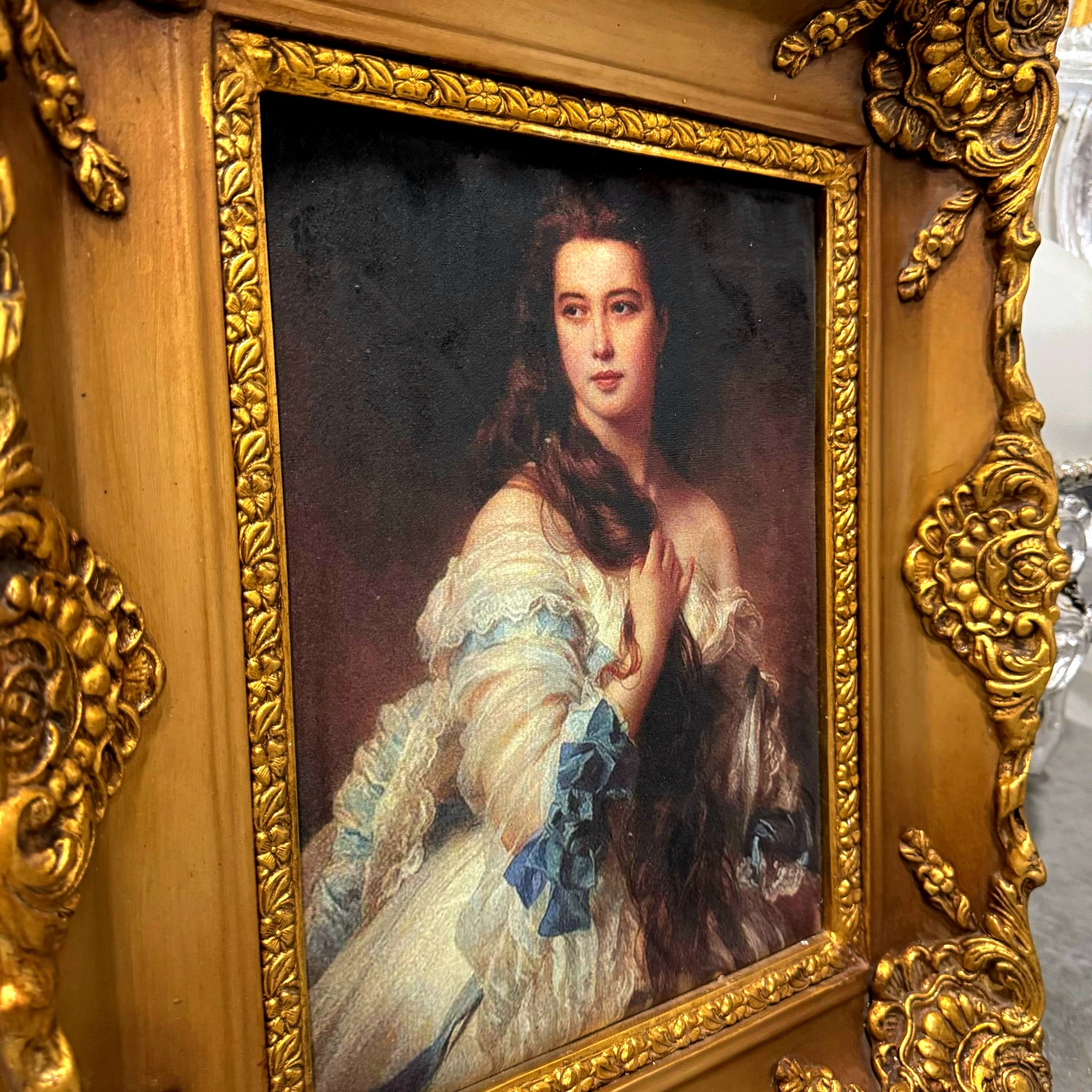 Woman Picture Wall Painting Print 35.5"H *Print on Cotton Fabric* Wall Art Print