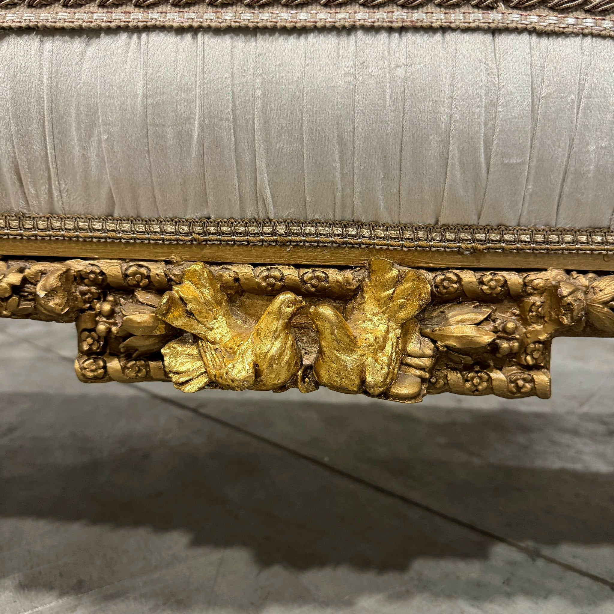 Baroque Style Beige Tan  Sofa Interior Design Gold Details French