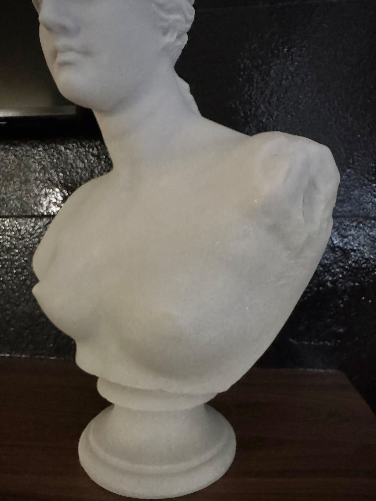One-of-a-Kind Hand-Carved Natural Marble Bust Sculpture – Bust of Venus de Milo