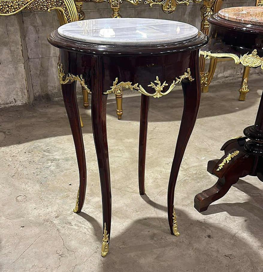 Rococo Style Marble Topped Side Table