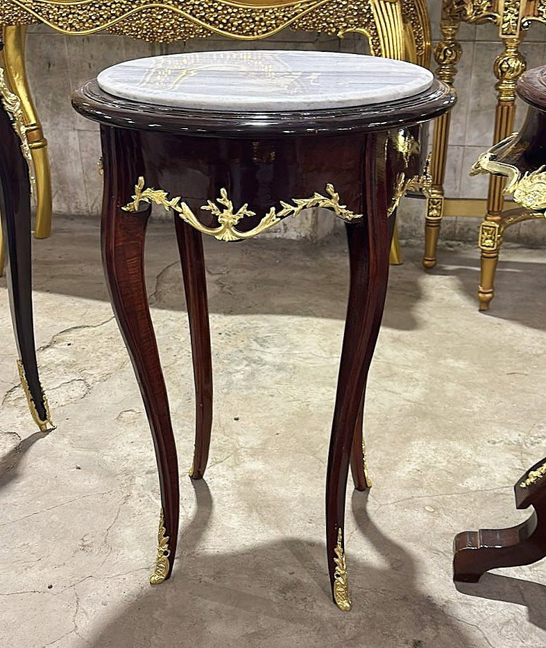 Rococo Style Marble Topped Side Table