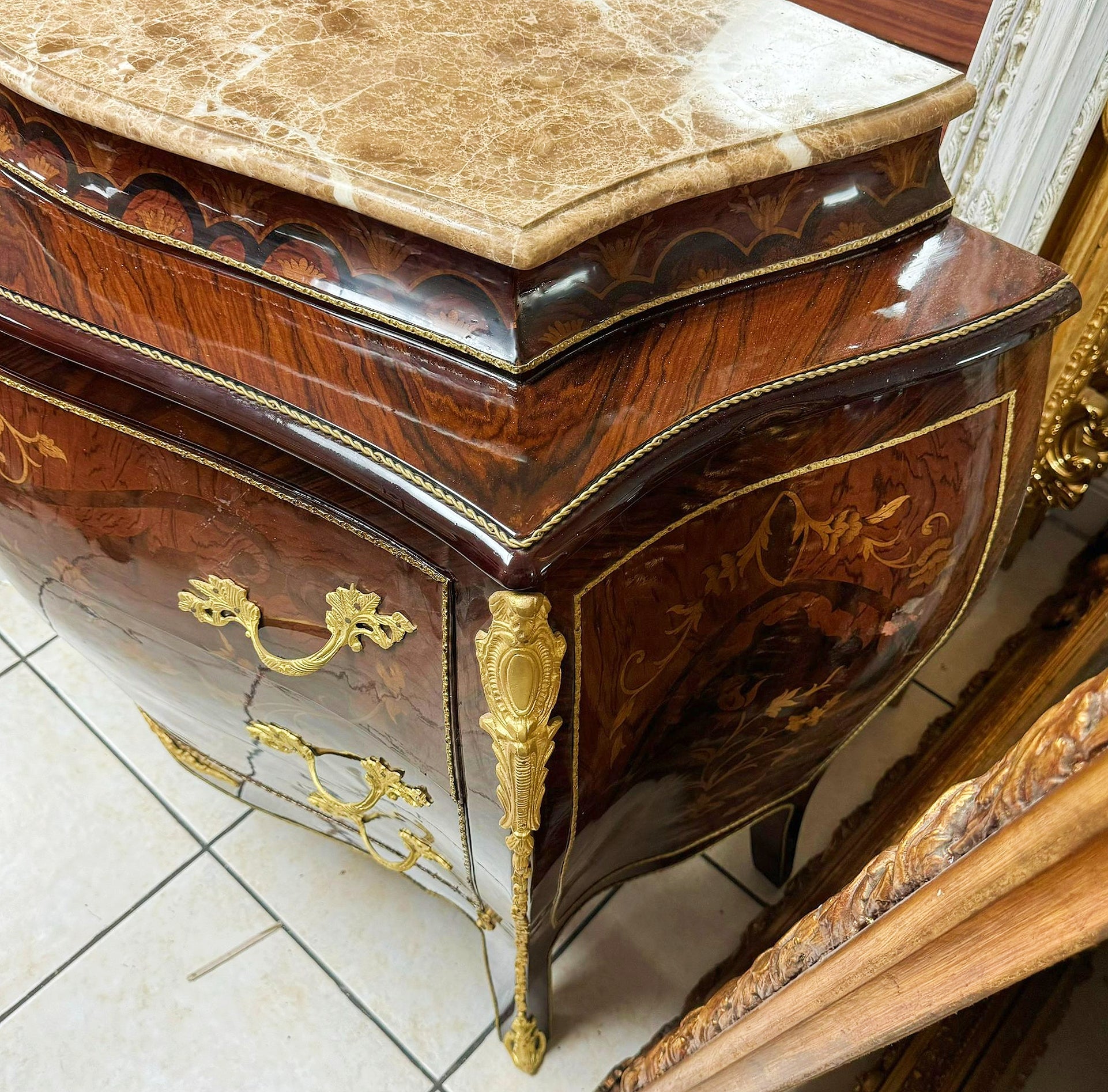 Commode Marble topped French Louis XVI Style Furniture Interior design