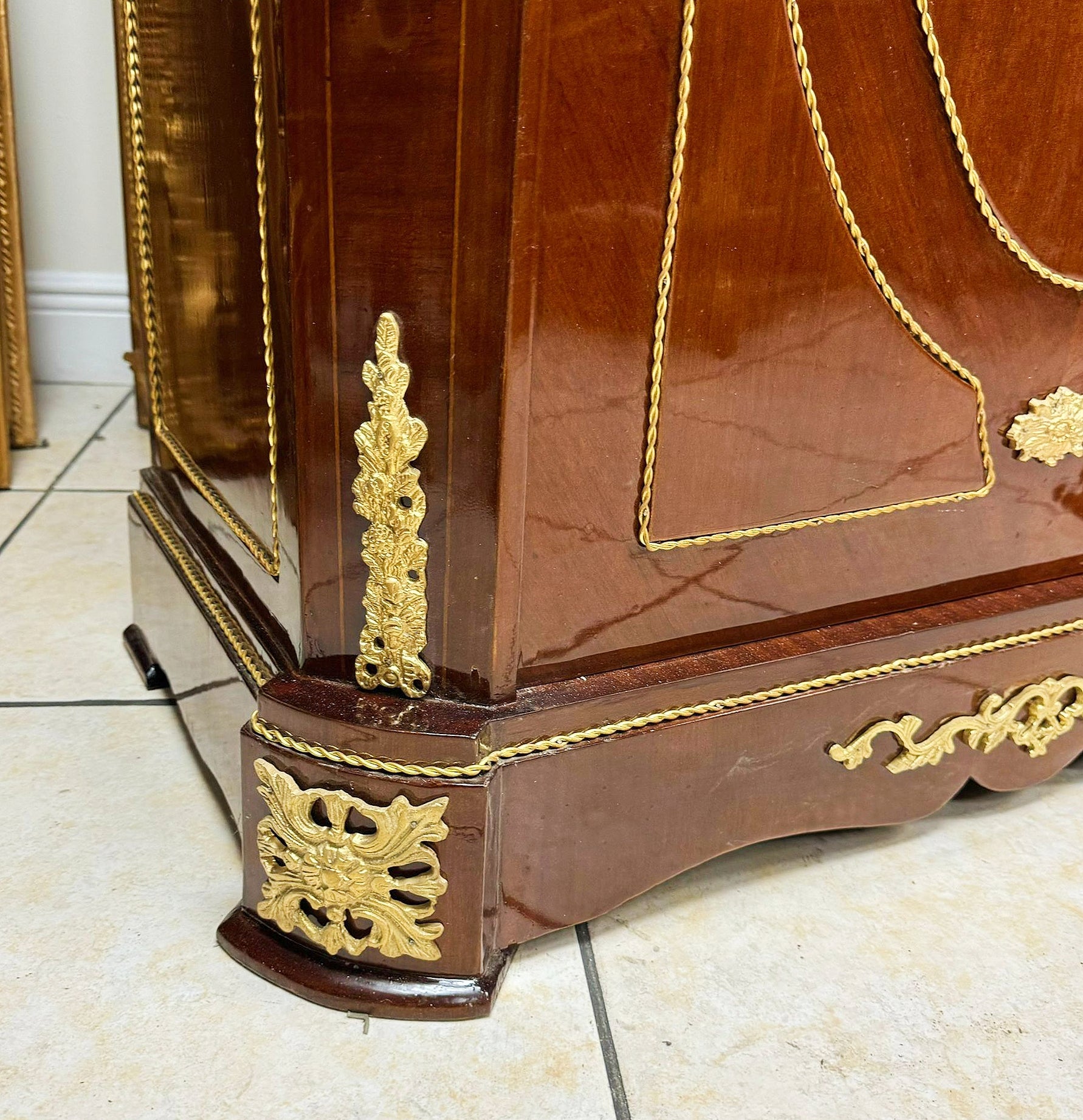 Cabinet Commode Marble topped French Louis XVI Style Furniture Interior design