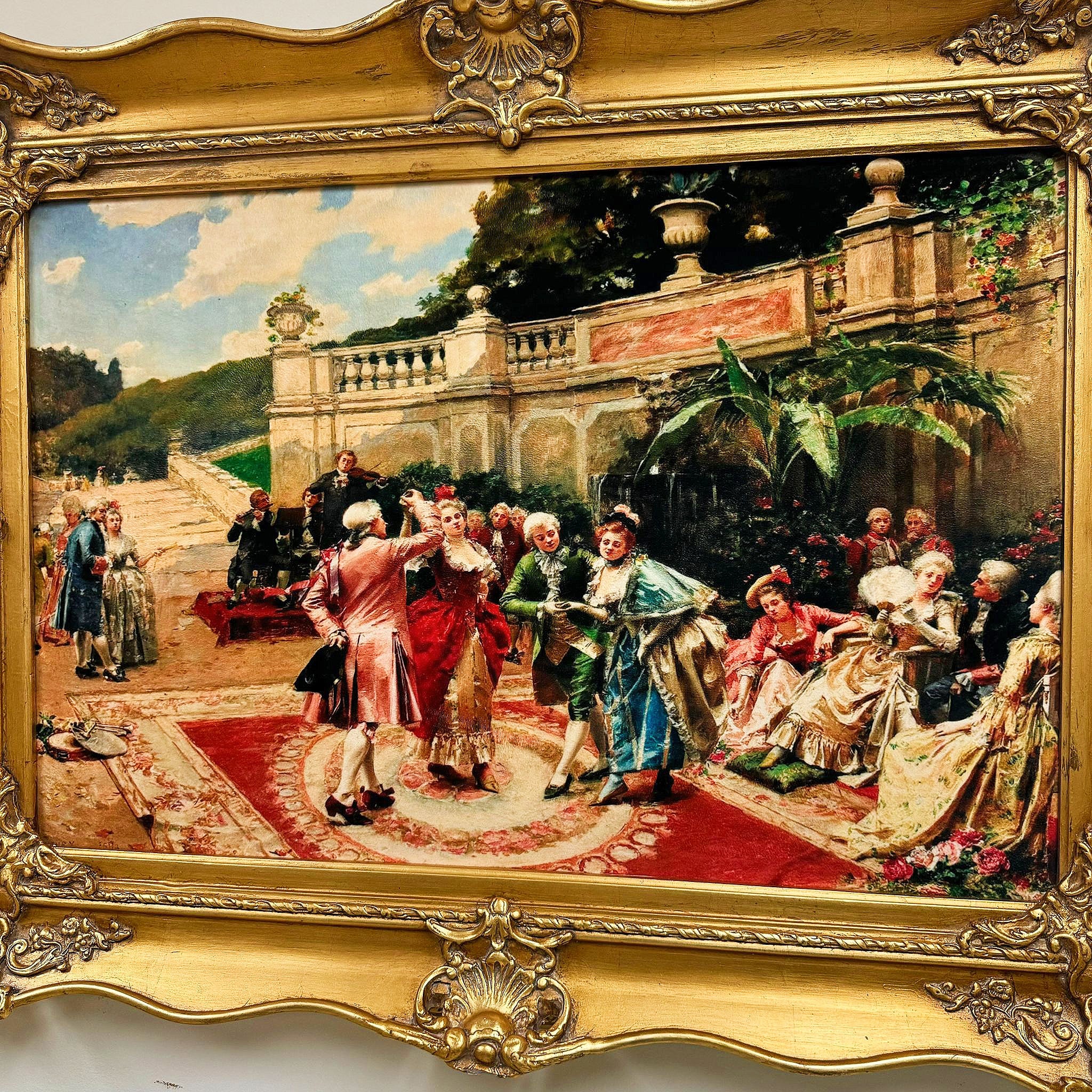 Wall Art Print Wall Painting Print *Print on Cotton Fabric* Old Picture