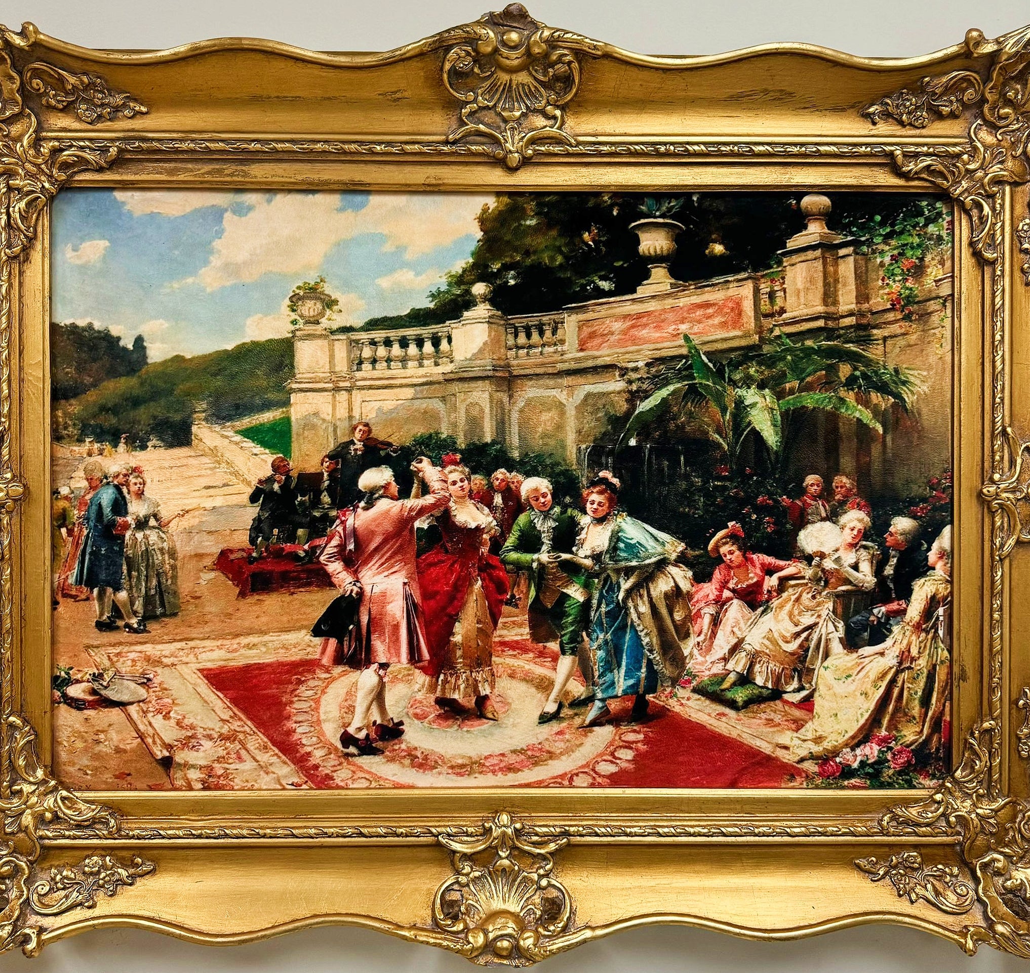 Wall Art Print Wall Painting Print *Print on Cotton Fabric* Old Picture