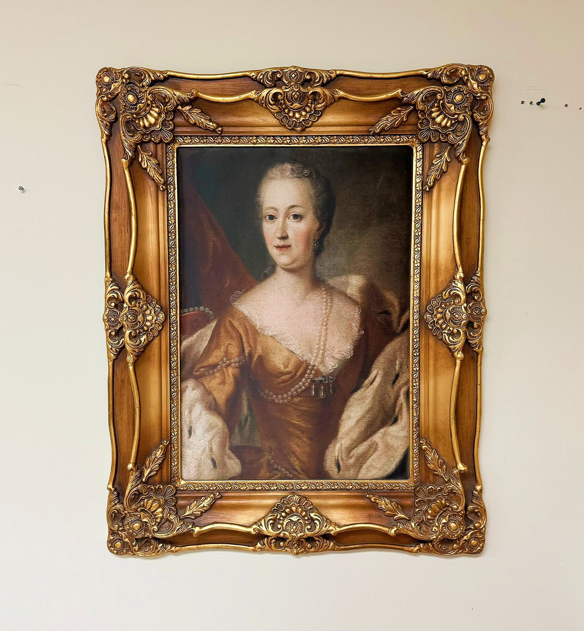 Woman Picture Wall Painting Print 35.5"H *Print on Cotton Fabric* Wall Art Print