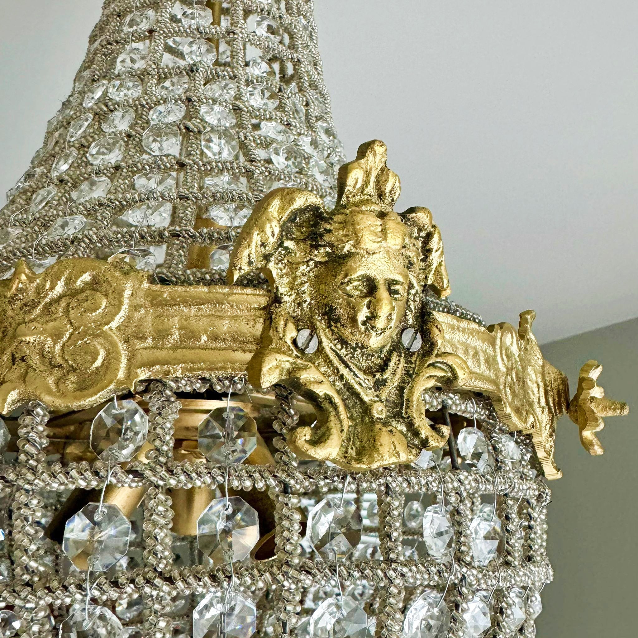 French Style Chandelier *2 Available* Gold Details Lighting Furniture