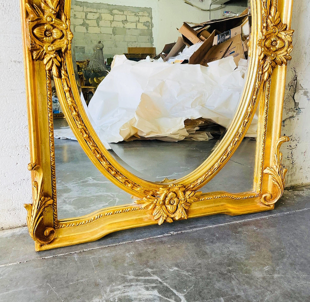 Rococo Style Gold Wall Mirror Baroque Mirror French Gold Leaf