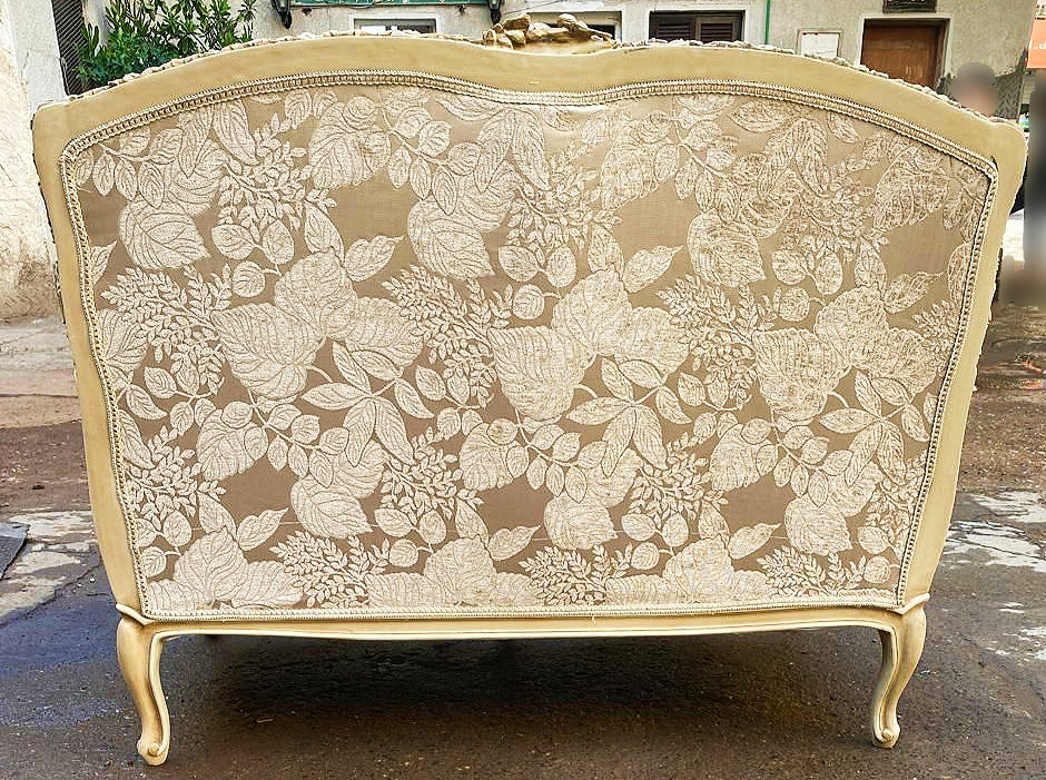 Baroque Style Beige Sofa Interior Design Gold Leaf Details French