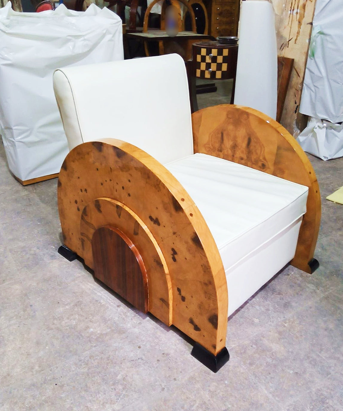 Art Deco Design Lato Armchair