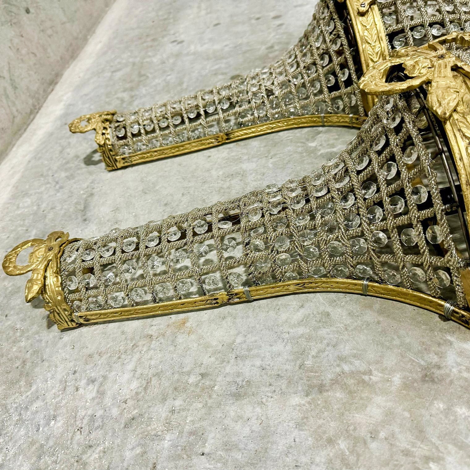 Basket Sconces Large *Set of 2* French Style Lighting Chandelier