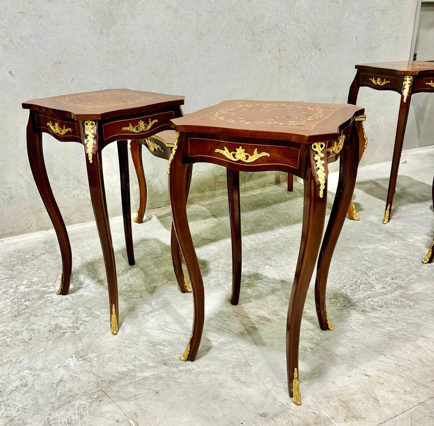 Table Set *5 Pieces* French Style Side Tables