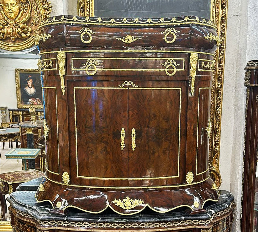 French Style Copper Commode With Bronze Details