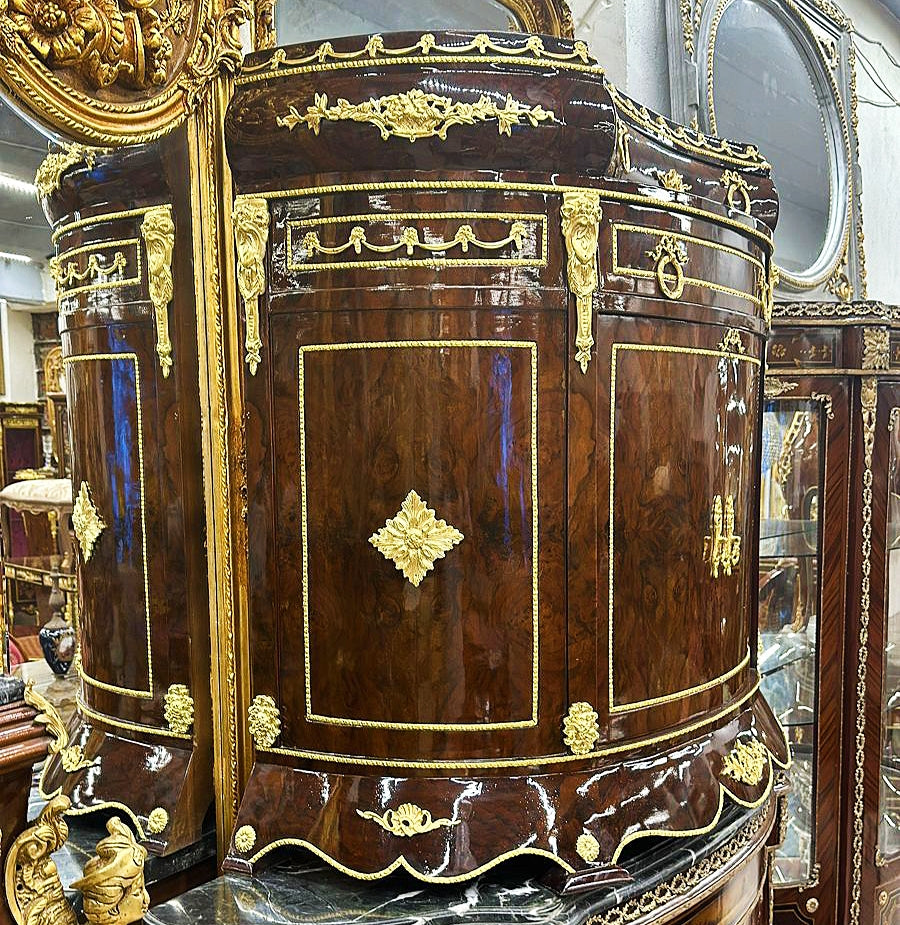 French Style Copper Commode With Bronze Details